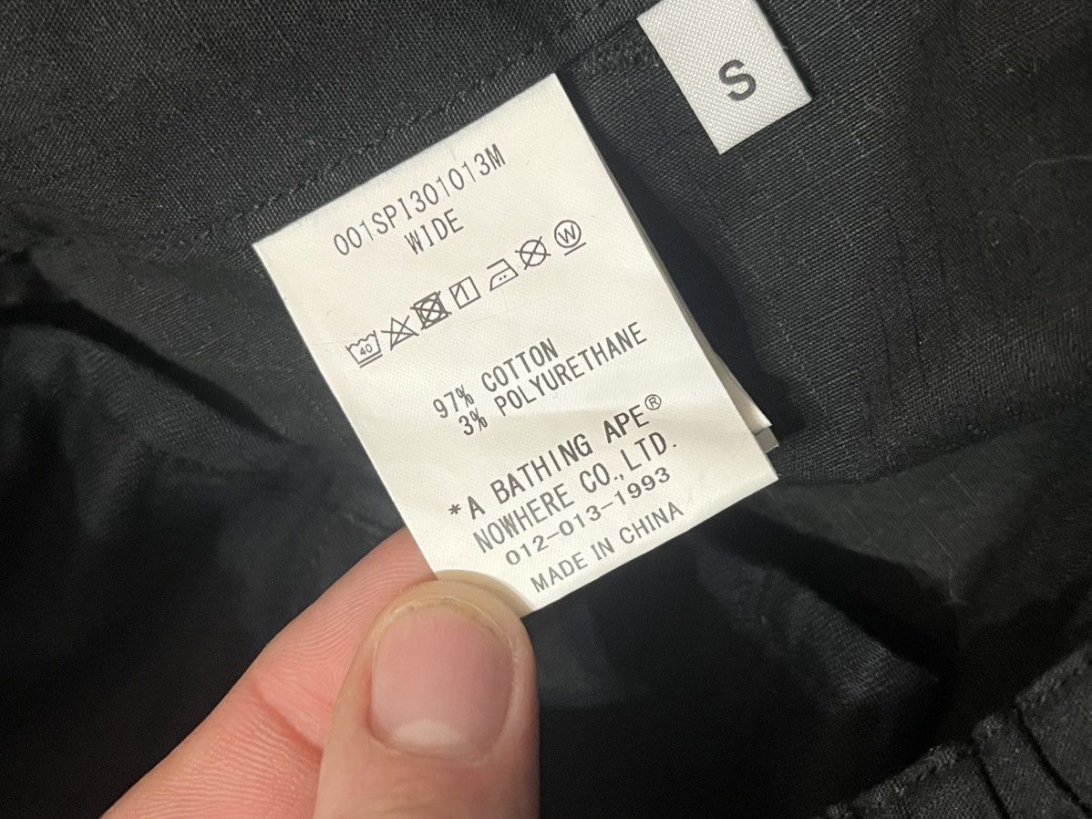 Bape BAPE Extra Long Cargos Side Pockets With Spellout Logo Size US 31 - 7 Thumbnail
