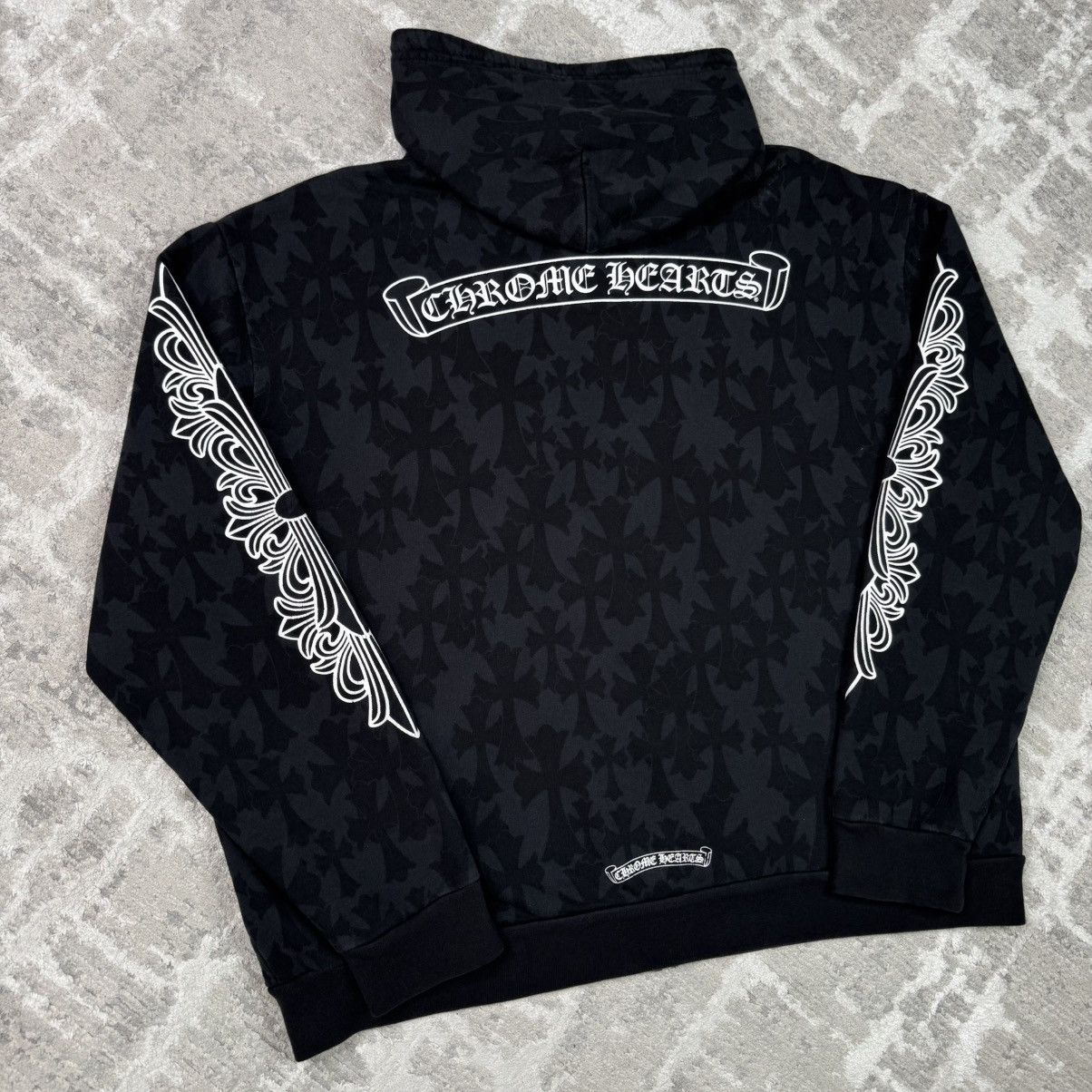Chrome Hearts Cemetery monogram scroll zip up hoodie Size US L / EU 52-54 / 3 - 9 Thumbnail