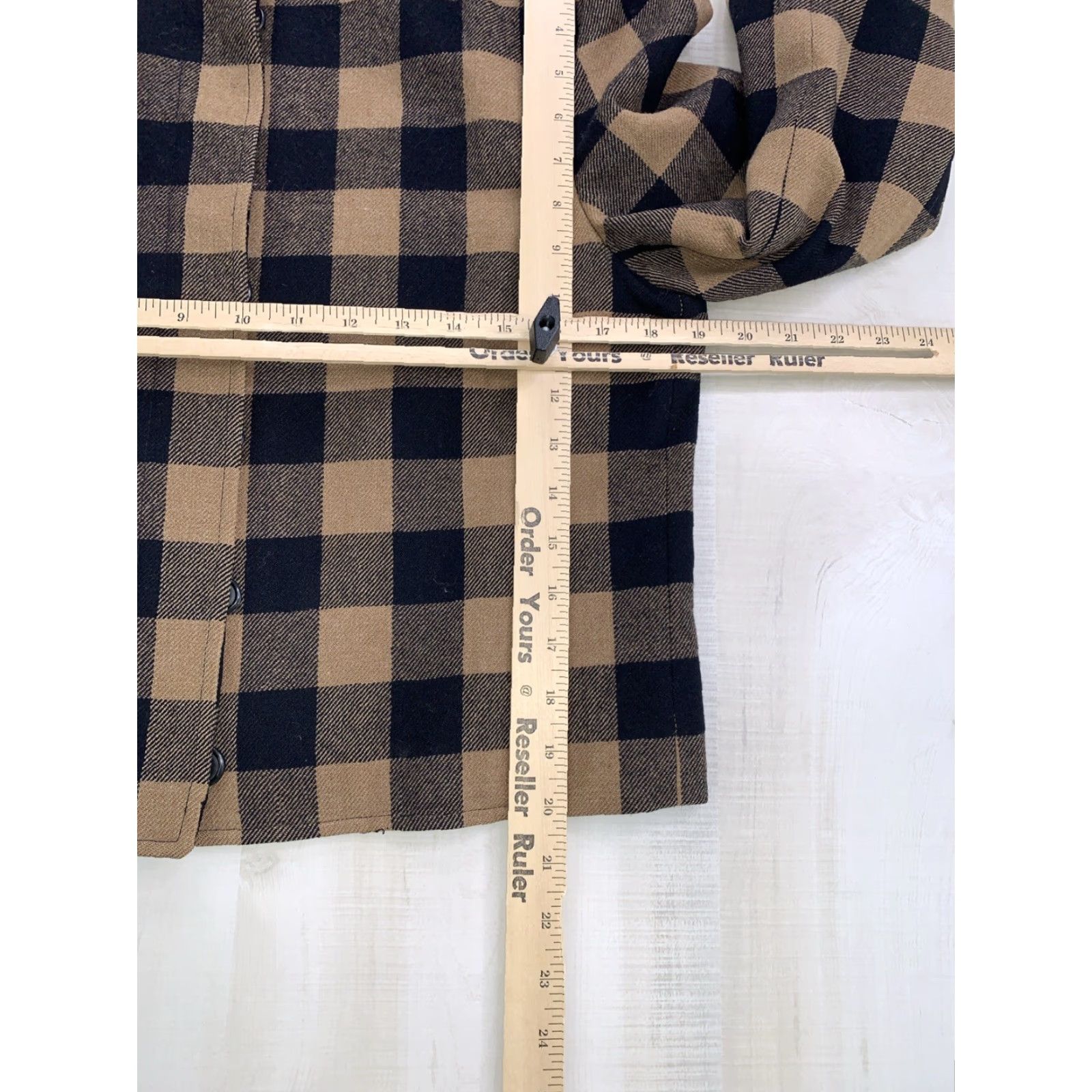 Pendleton VINTAGE Pendleton Blazer Jacket Women Small Brown Black Wool Buffalo Plaid USA Made 50s 60s Preppy Casual Button Pocket Lining Polyester Size S / US 4 / IT 40 - 4 Thumbnail