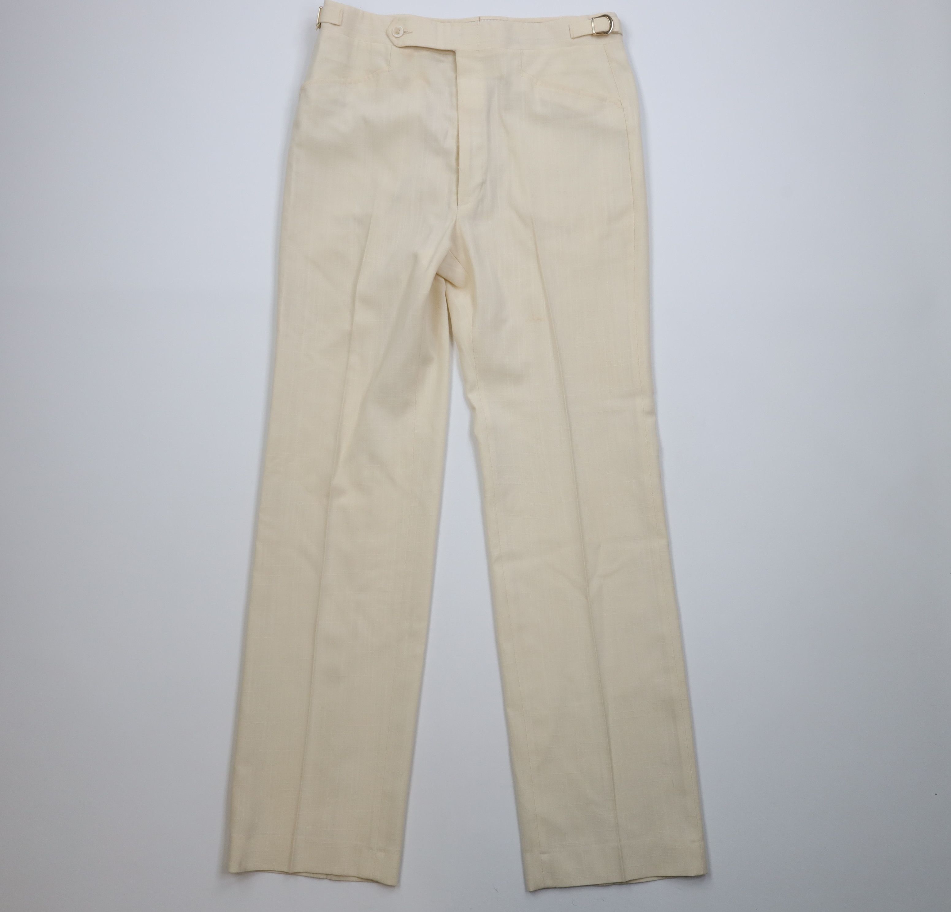 Vintage AS IS Vintage 70s Streetwear Linen Blend Wide Leg Pants Size US 34 / EU 50 - 1 Thumbnail