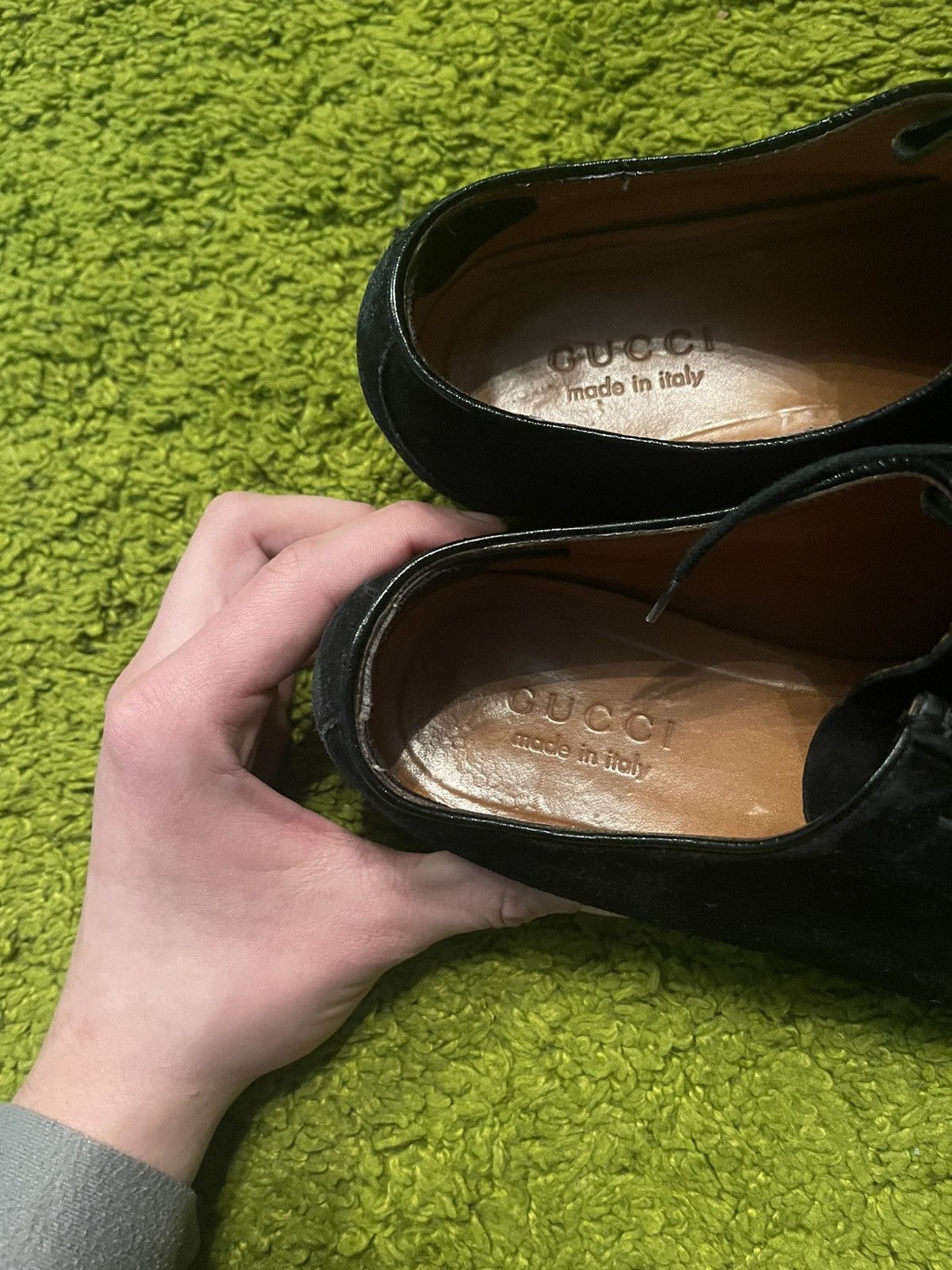 Gucci × Vintage Gucci 2000s vintage real leather suede loafers shoes Size US 8.5 / EU 41-42 - 12 Thumbnail