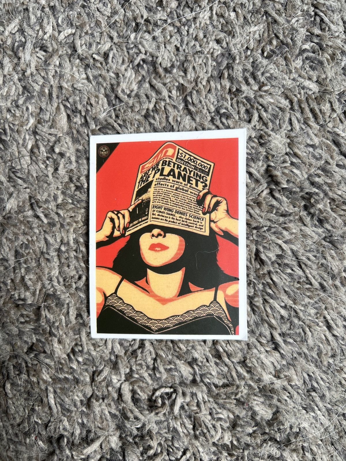 Obey × Shepard Fairey Shepard Fairey Obey Global Warming Sticker Size ONE SIZE - 1 Thumbnail