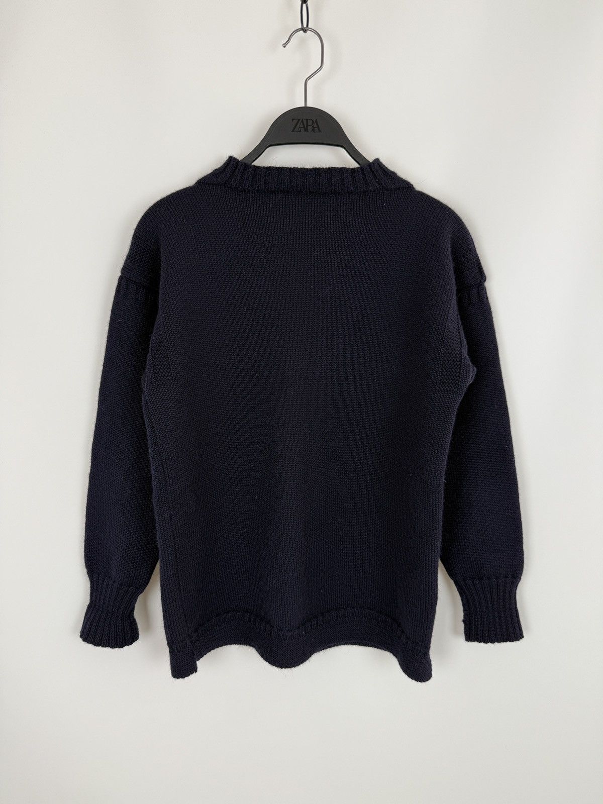 Le Tricoteur Guernsey 1980’s Vintage Jonelle DP Traditional Knit Guernsey Sweater Size L / US 10 / IT 46 - 7 Thumbnail