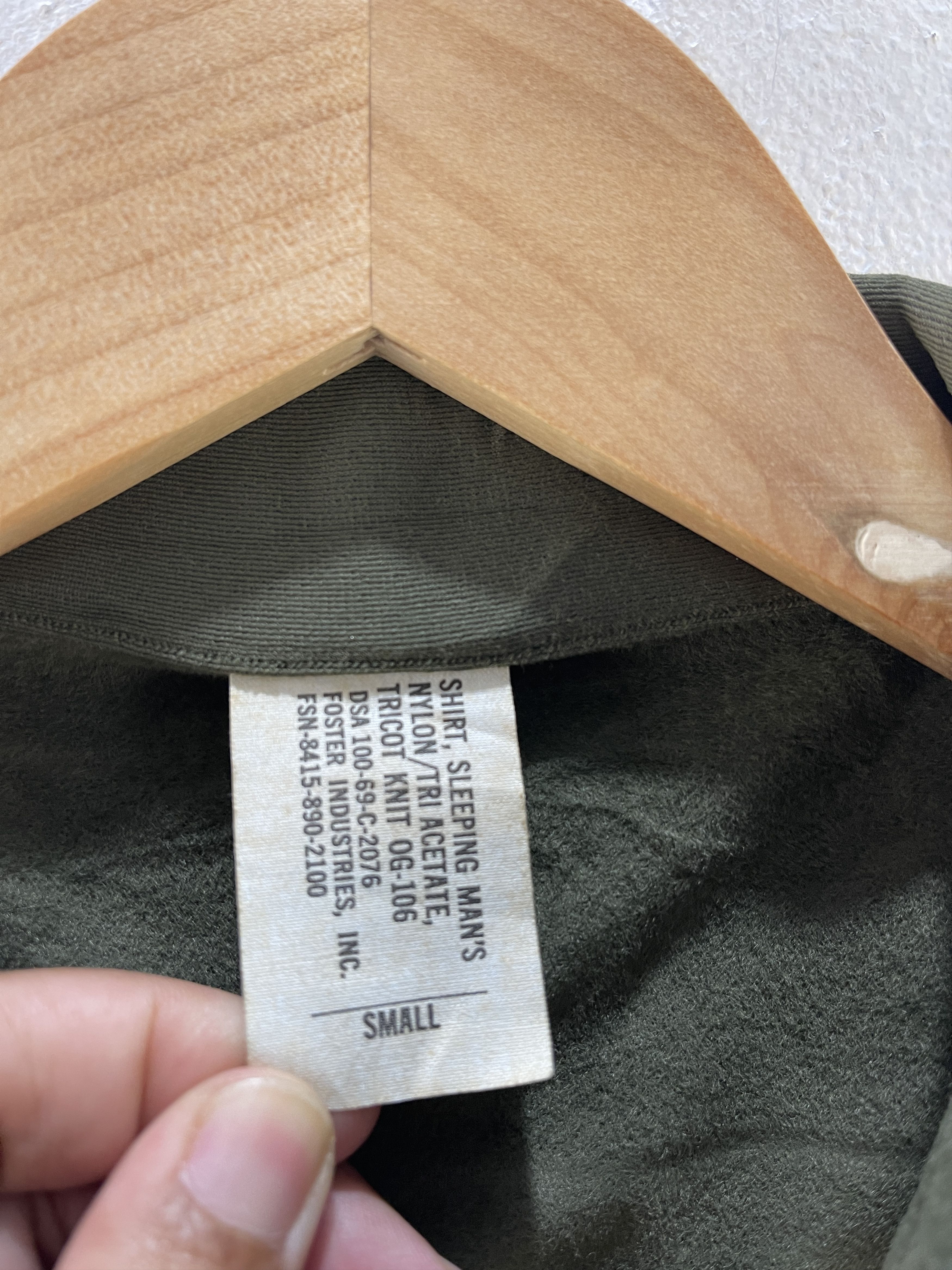 Vintage Vintage Foster Industries Military OG-106 Long Sleeve Shirt Size US S / EU 44-46 / 1 - 11 Thumbnail