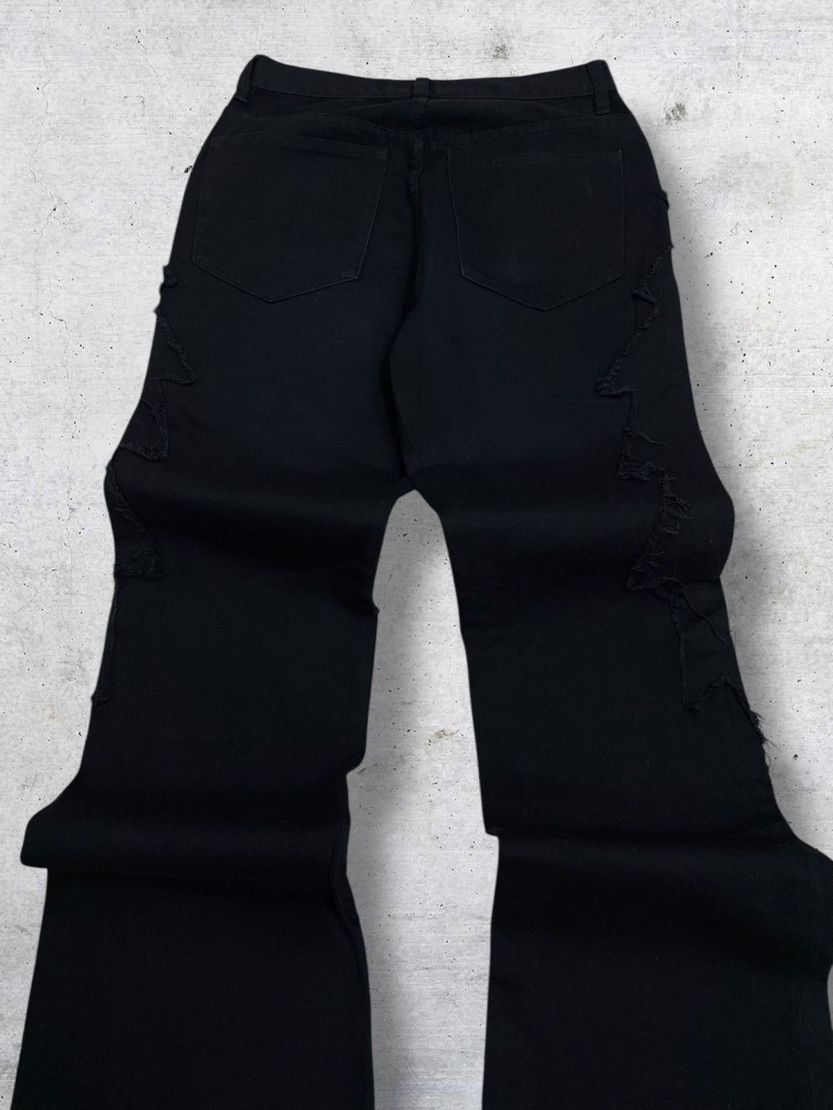 Tornado Mart VINTAGE AMORE PURE JAPAN 1990S RARE ZIGZAG AVANTGARDE DENIM Size US 27 - 11 Thumbnail