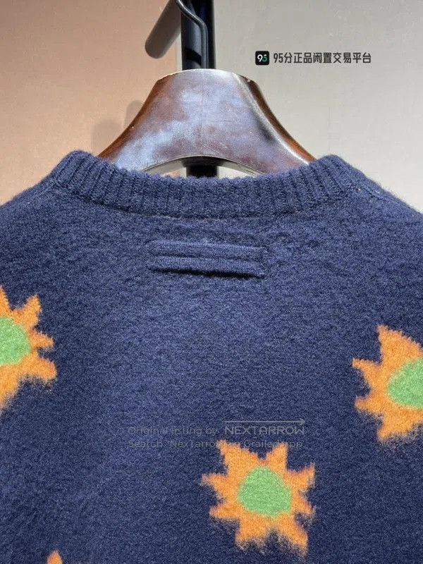 Ermenegildo Zegna Zegna x THE ELDER STATESMAN Intarsia Crewneck Sweater. Size US M / EU 48-50 / 2 - 7 Thumbnail