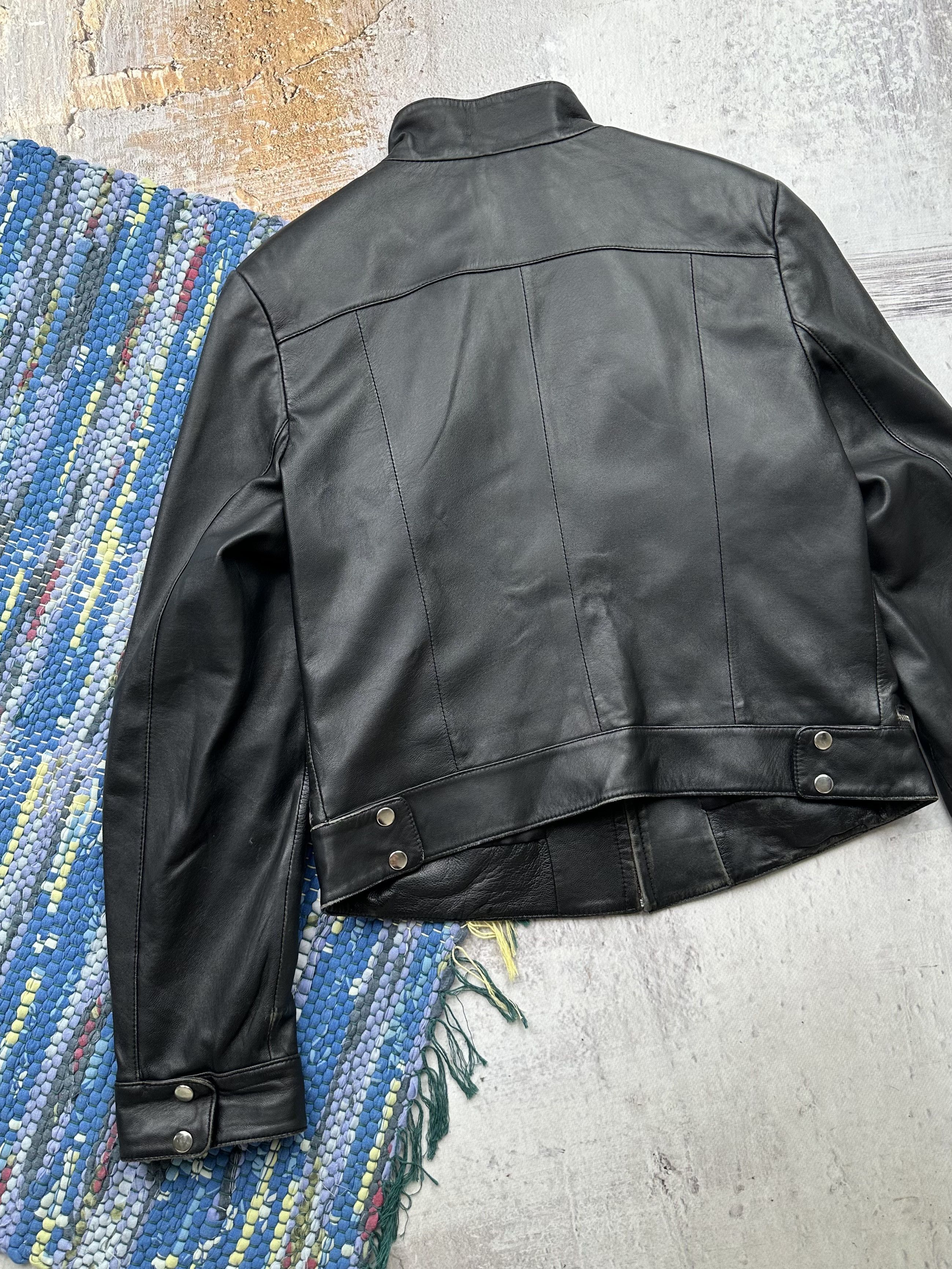 Vintage Vintage Leather Jacket A119D15(287) Size M / US 6-8 / IT 42-44 - 7 Thumbnail
