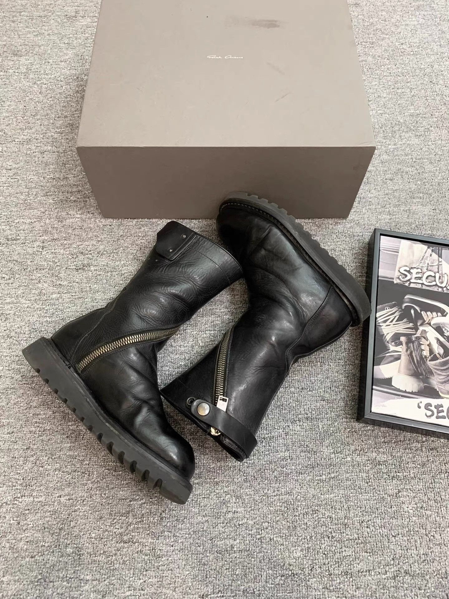 Rick Owens Rick Owens 13AW Mainline Spiral Zip Military Boots K34 Size US 6 / IT 36 - 6 Thumbnail