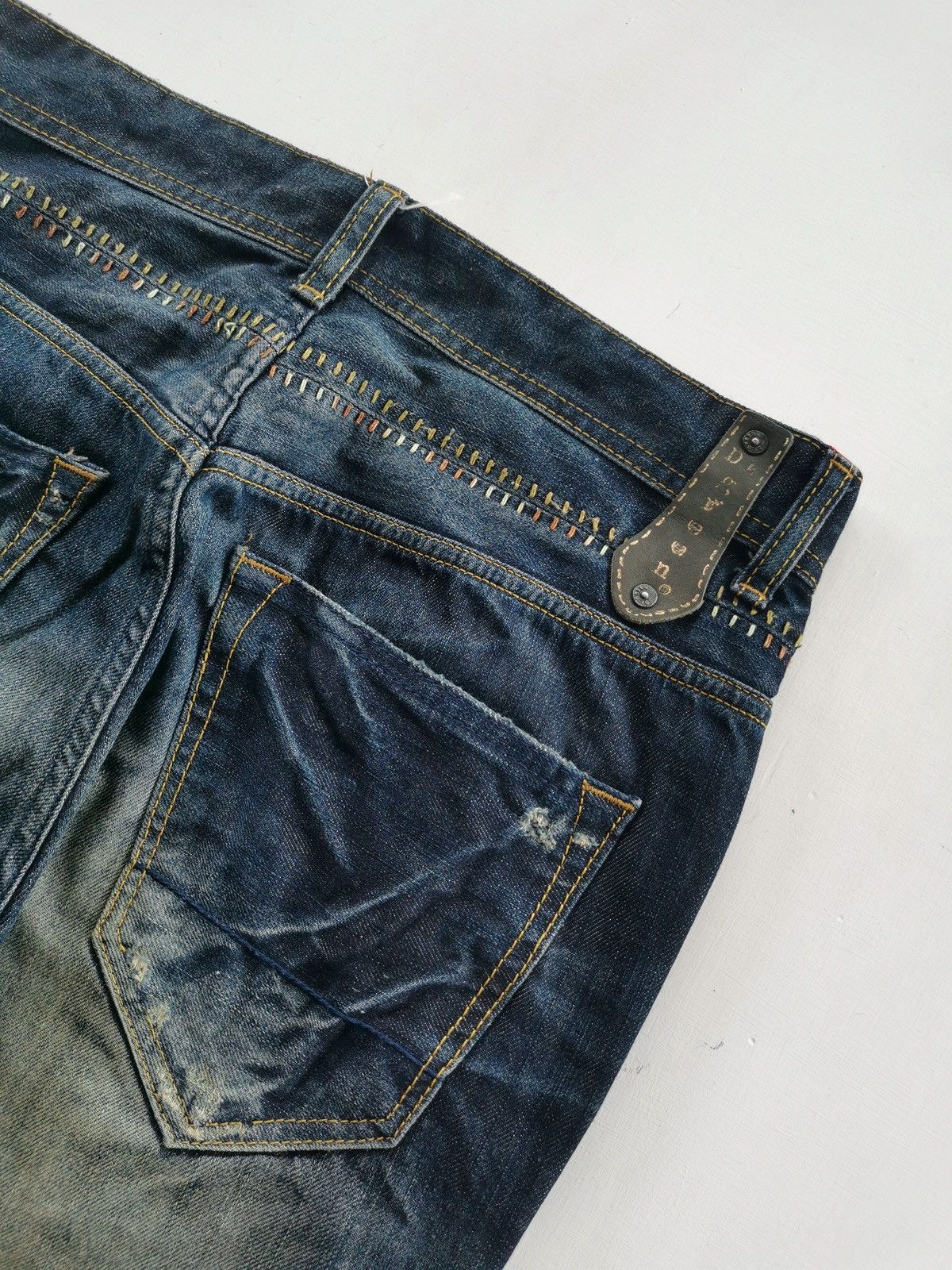 Japanese Brand Mudwash Zipper Digreen Mighty Denim Jeans Size US 32 / EU 48 - 7 Thumbnail