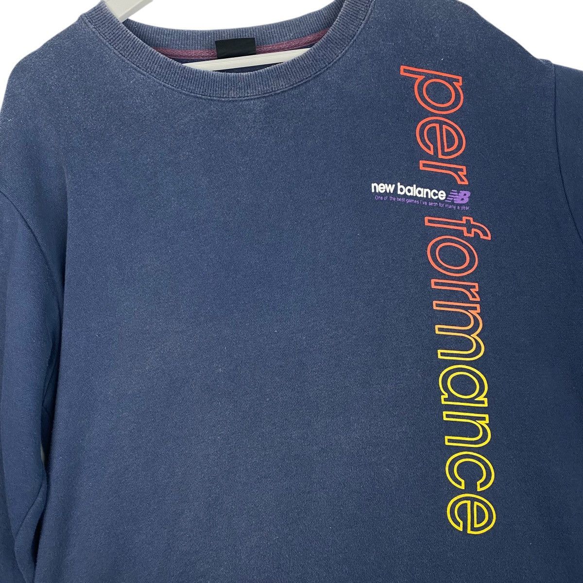 New Balance × Vintage Vintage New Balance Crewneck Sweatshirt Navy Blue Size US L / EU 52-54 / 3 - 5 Thumbnail