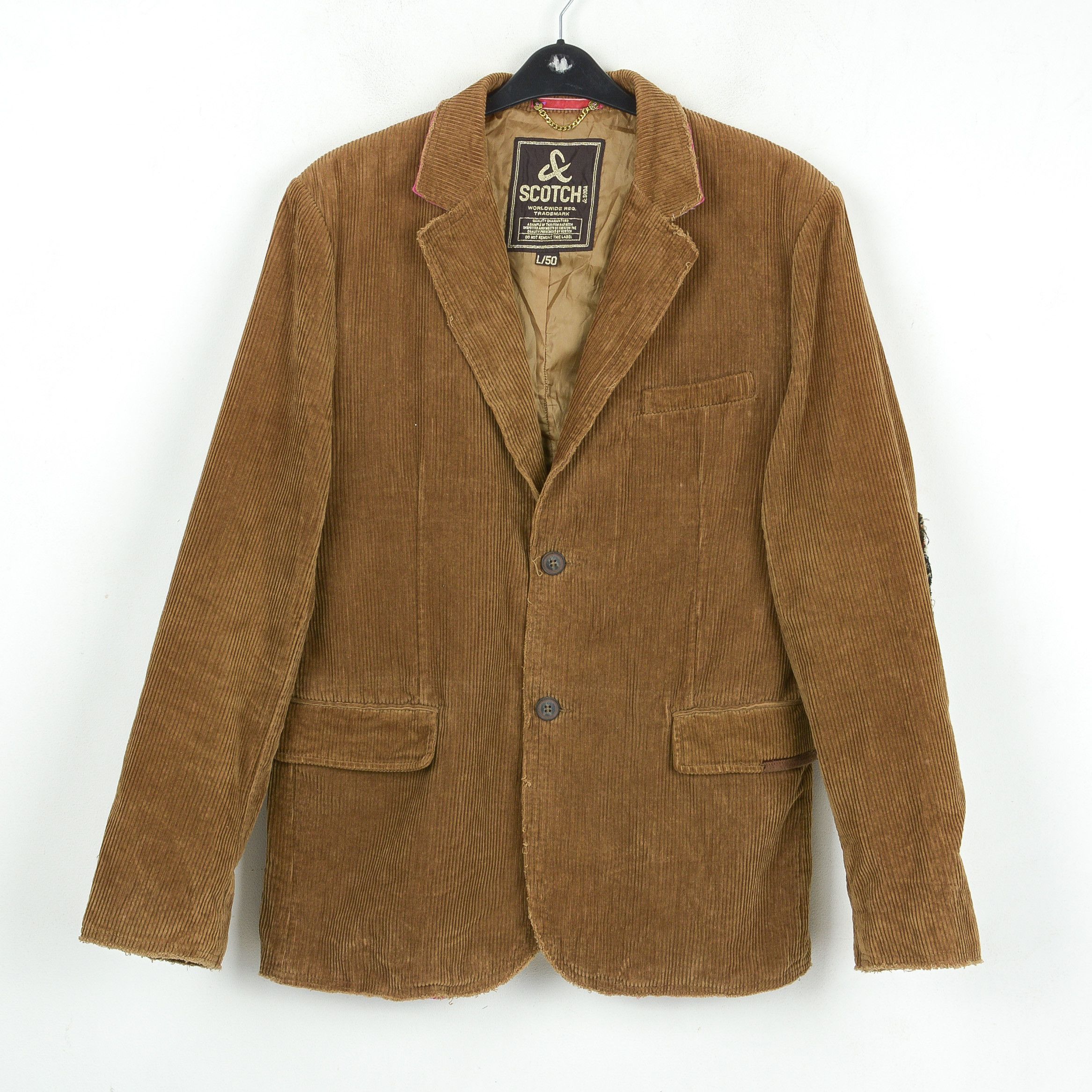 Scotch & Soda Corduroy UK 40 US Blazer Sport Coat EU 50 Suit Jacket L Cord Size 40L - 1 Thumbnail
