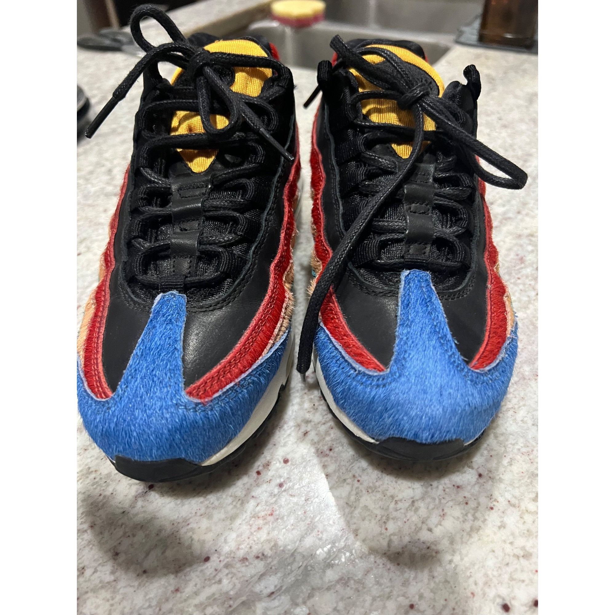 Nike Nike Air Max 95 'Multicolor Pony Hair' 807443-003 - Size 7.5 Size US 7.5 / IT 37.5 - 5 Thumbnail