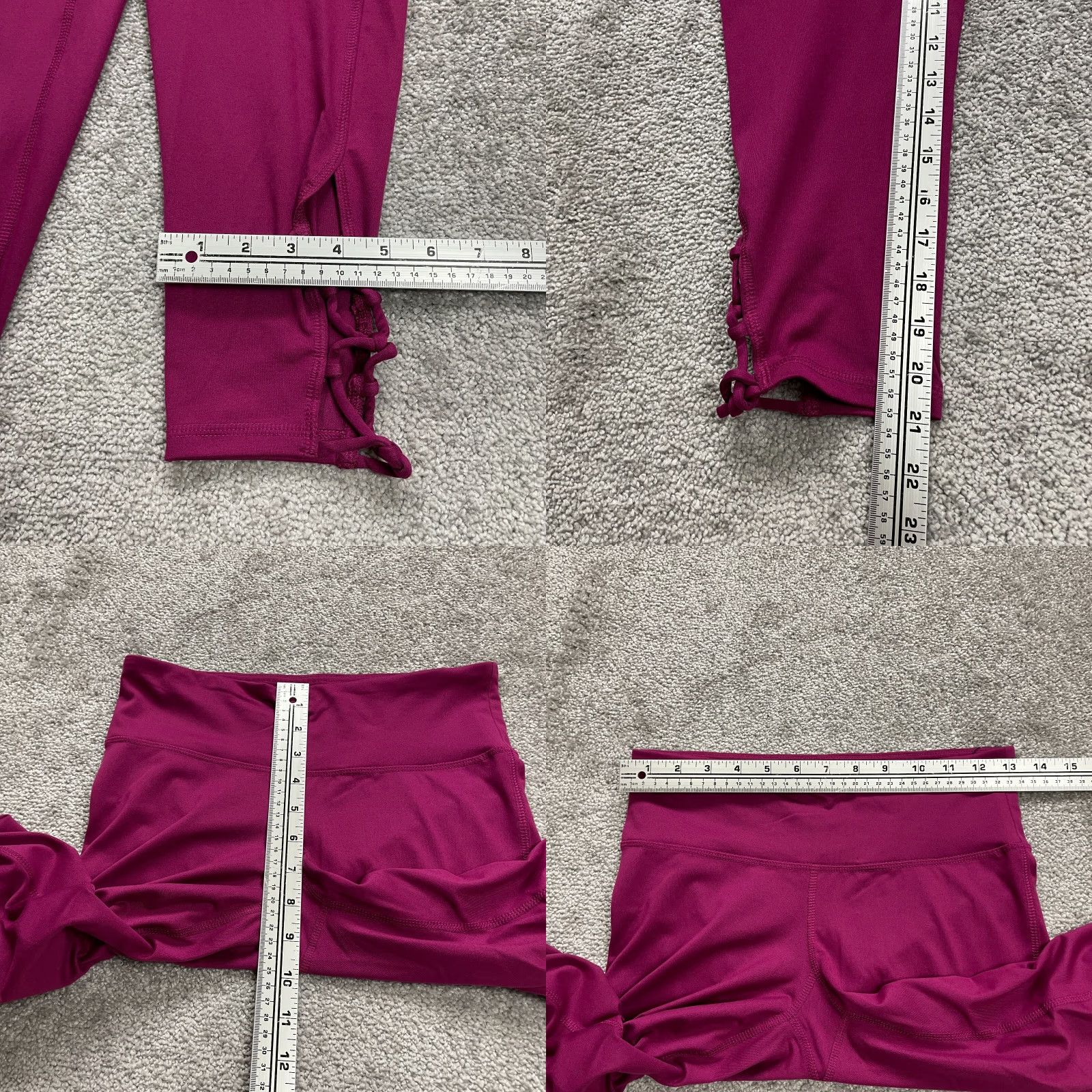 Champion C9 By Champion Cropped Leggings Womens Small Purple Mid Rise Active Yoga 26x21 Size 28" / US 6 / IT 42 - 8 Thumbnail