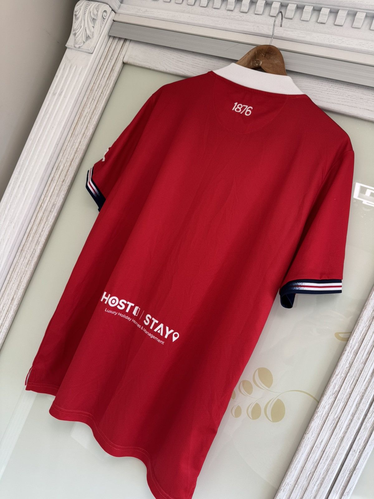 Errea Middlesbrough 2023-2024 Home Soccer Jersey Football Shirt Size US XXL / EU 58 / 5 - 5 Thumbnail