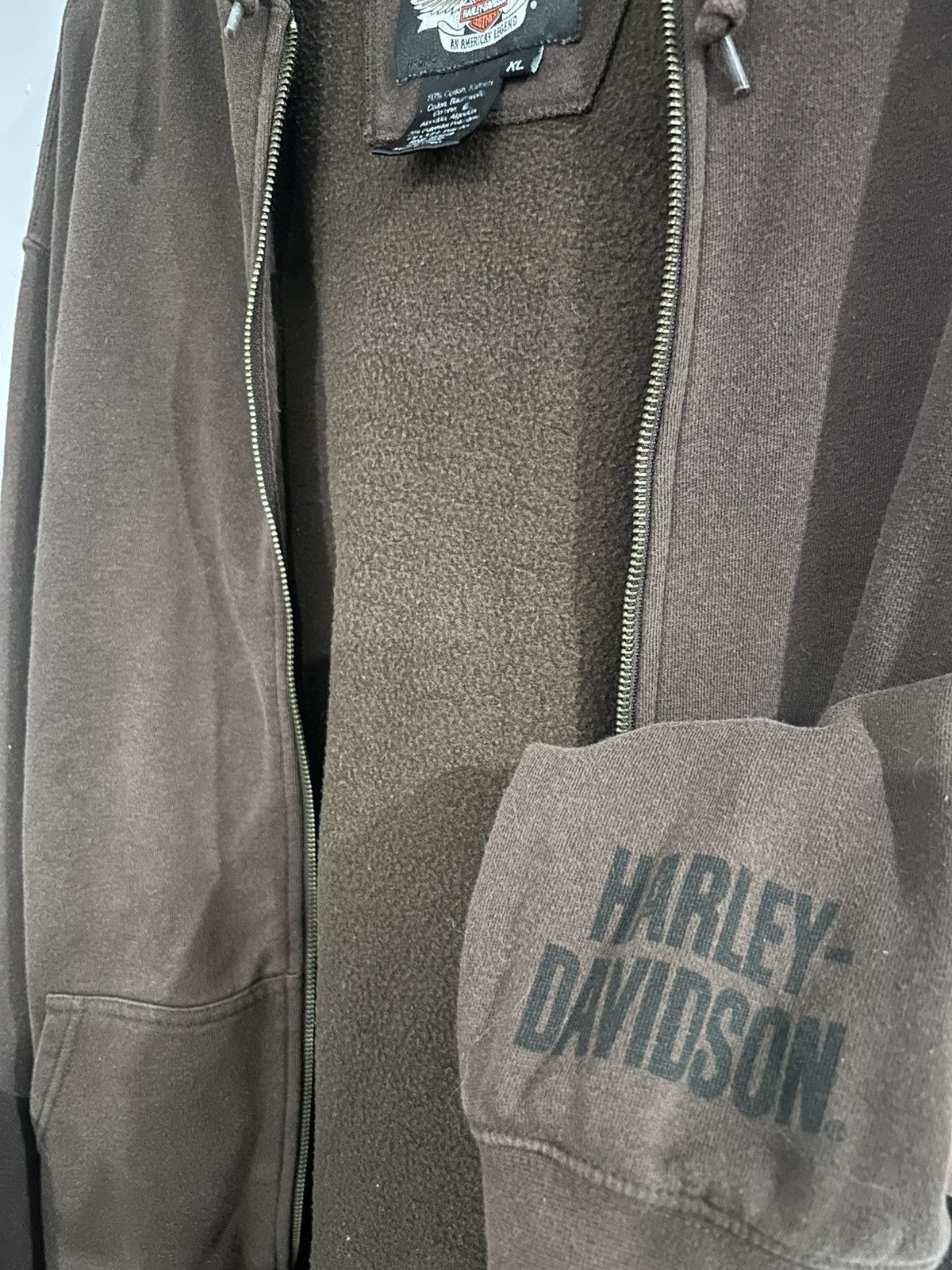 Vintage Vintage Harley Davidson Zip Up Size US XL / EU 56 / 4 - 3 Thumbnail