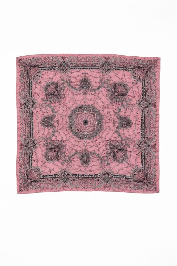 Etro Pink paisley silk scarf Size ONE SIZE - 1 Thumbnail
