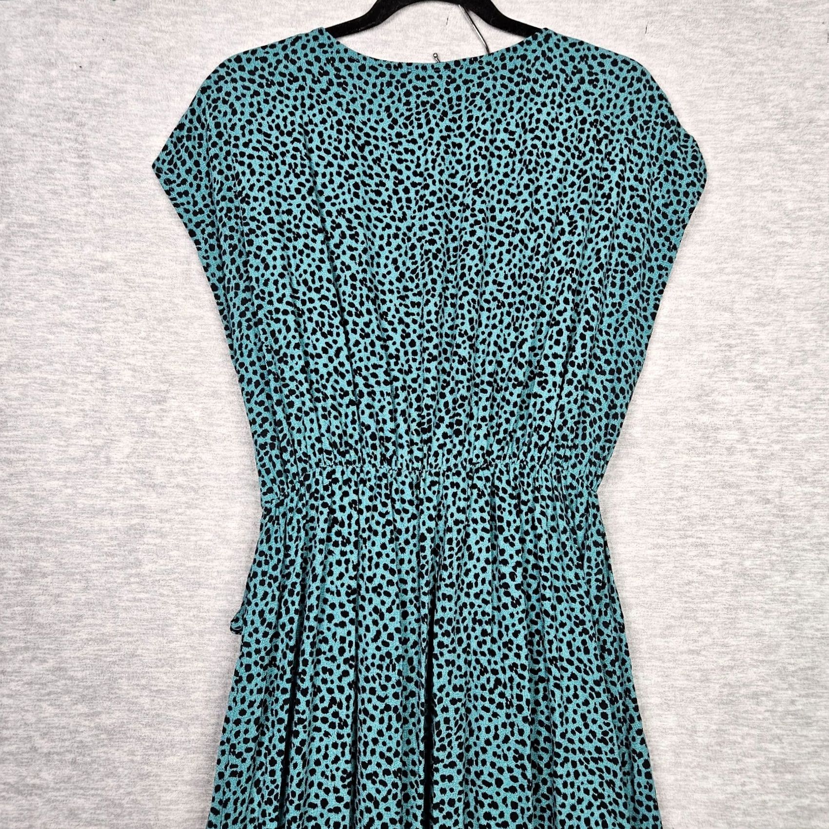 MINKPINK MINKPINK Women's S Wrap Maxi Dress Black Green Print Dress Maxi S Women Short Sleeve V-Neck Casual Pattern Solid Colorful 90s? Size S / US 4 / IT 40 - 7 Thumbnail