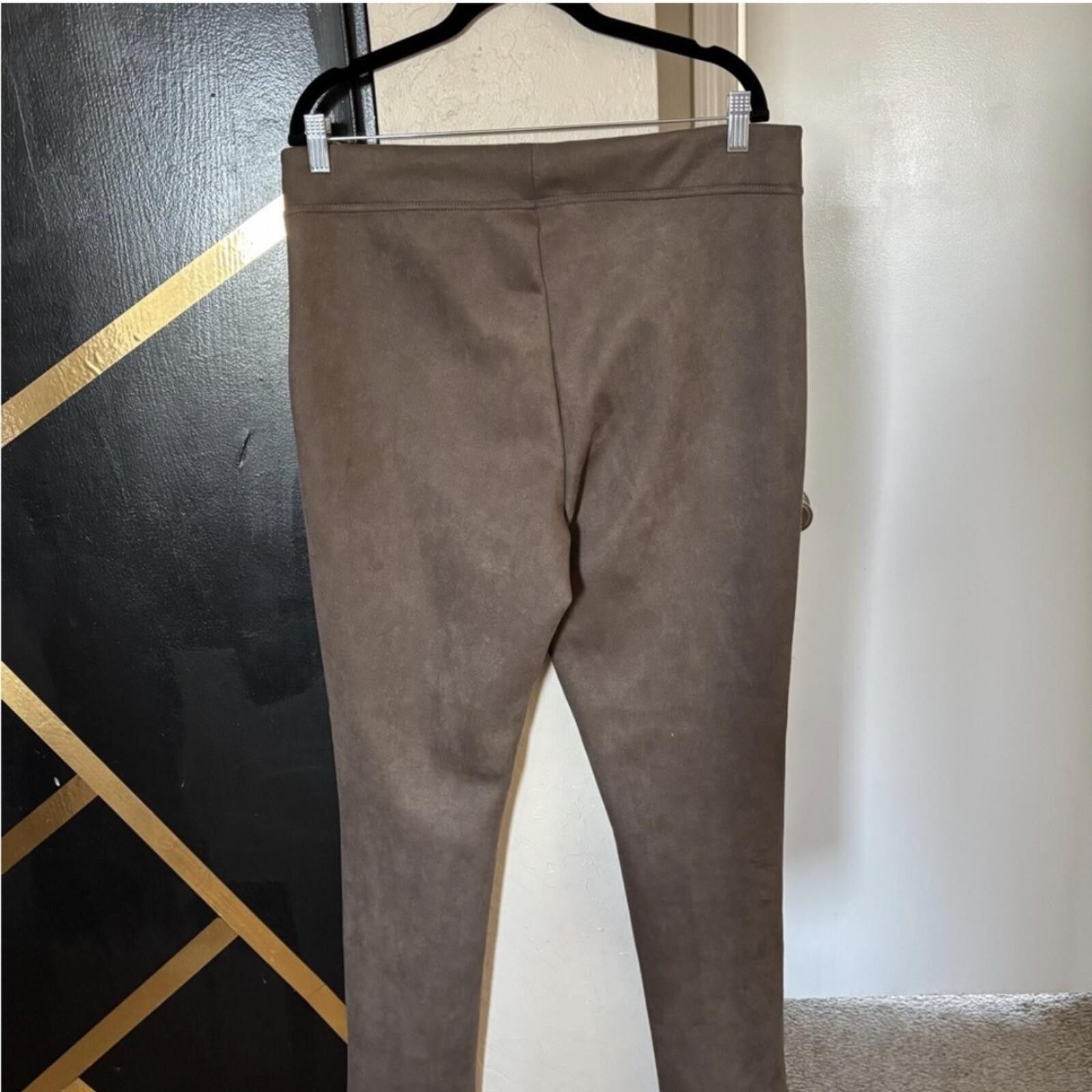 Calvin Klein Calvin Klein faux suede leggings pants Size 36" / US 14 / IT 50 - 8 Thumbnail