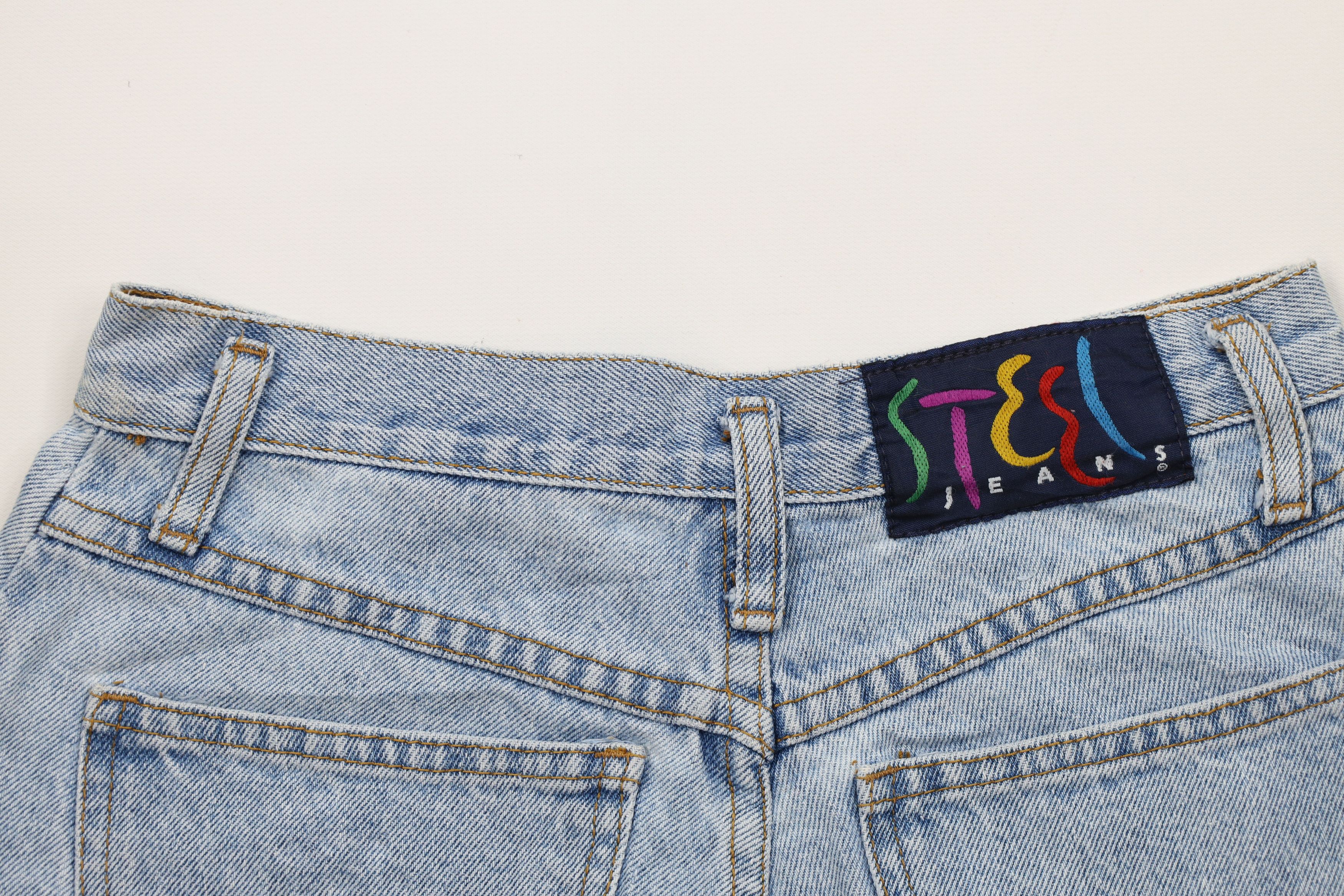 Vintage Vintage 90s Streetwear Cuffed Denim Jean Shorts Jorts USA Size 27" / US 4 / IT 40 - 12 Thumbnail