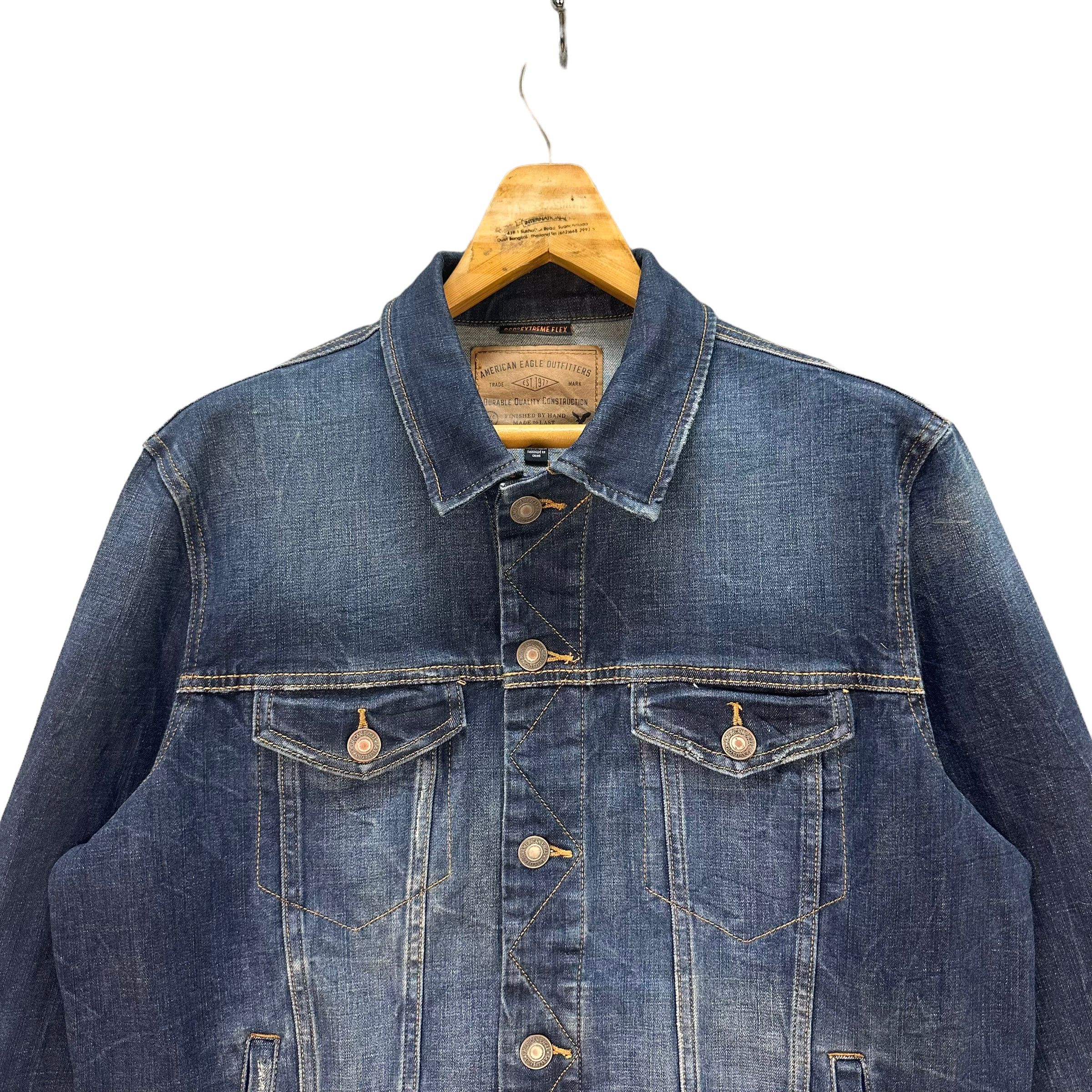 American Eagle Outfitters American Eagle Extreme Flex Denim Jacket #8386-006 Size US L / EU 52-54 / 3 - 2 Thumbnail