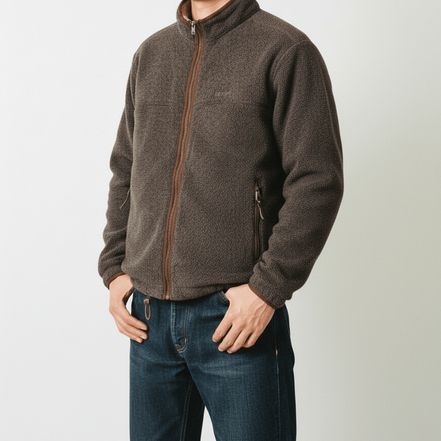 Aigle Vintage Aigle Plain Fleece Zipper Jacket Sweater Parka Size US S / EU 44-46 / 1 - 1 Thumbnail