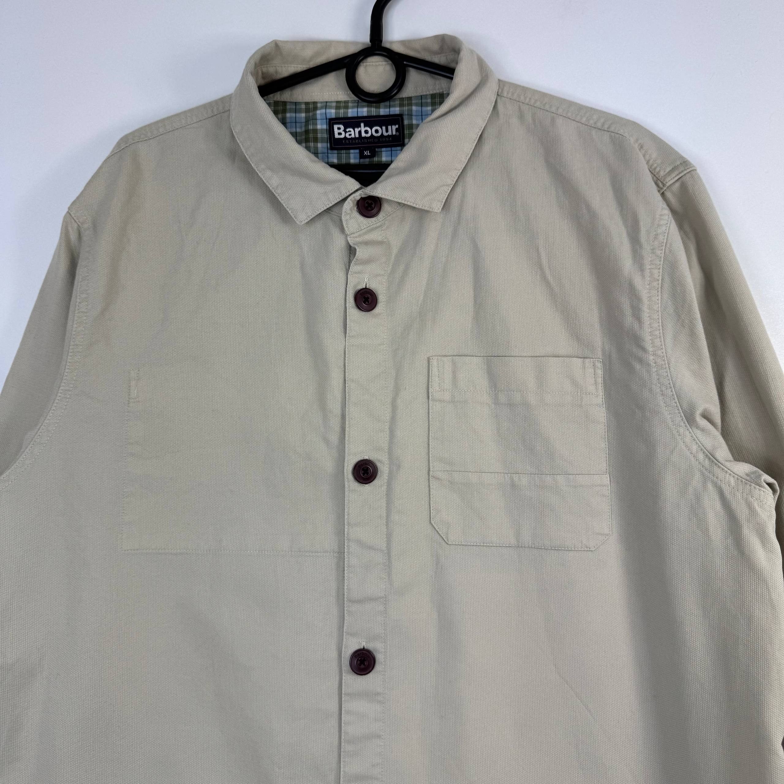 Barbour Barbour Chore Jacket Beige Cotton Workwear Coat Size XL Size US XL / EU 56 / 4 - 2 Thumbnail