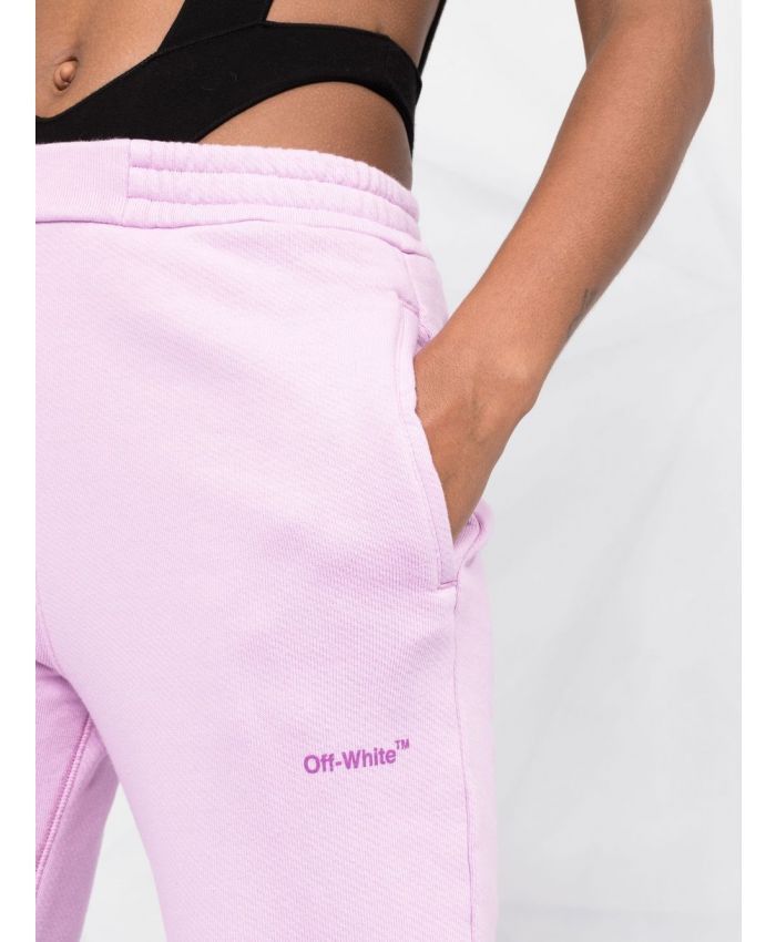 Off-White o1mle0425 Diag Tapered Sweatpant in Purple Size 28" / US 6 / IT 42 - 5 Thumbnail