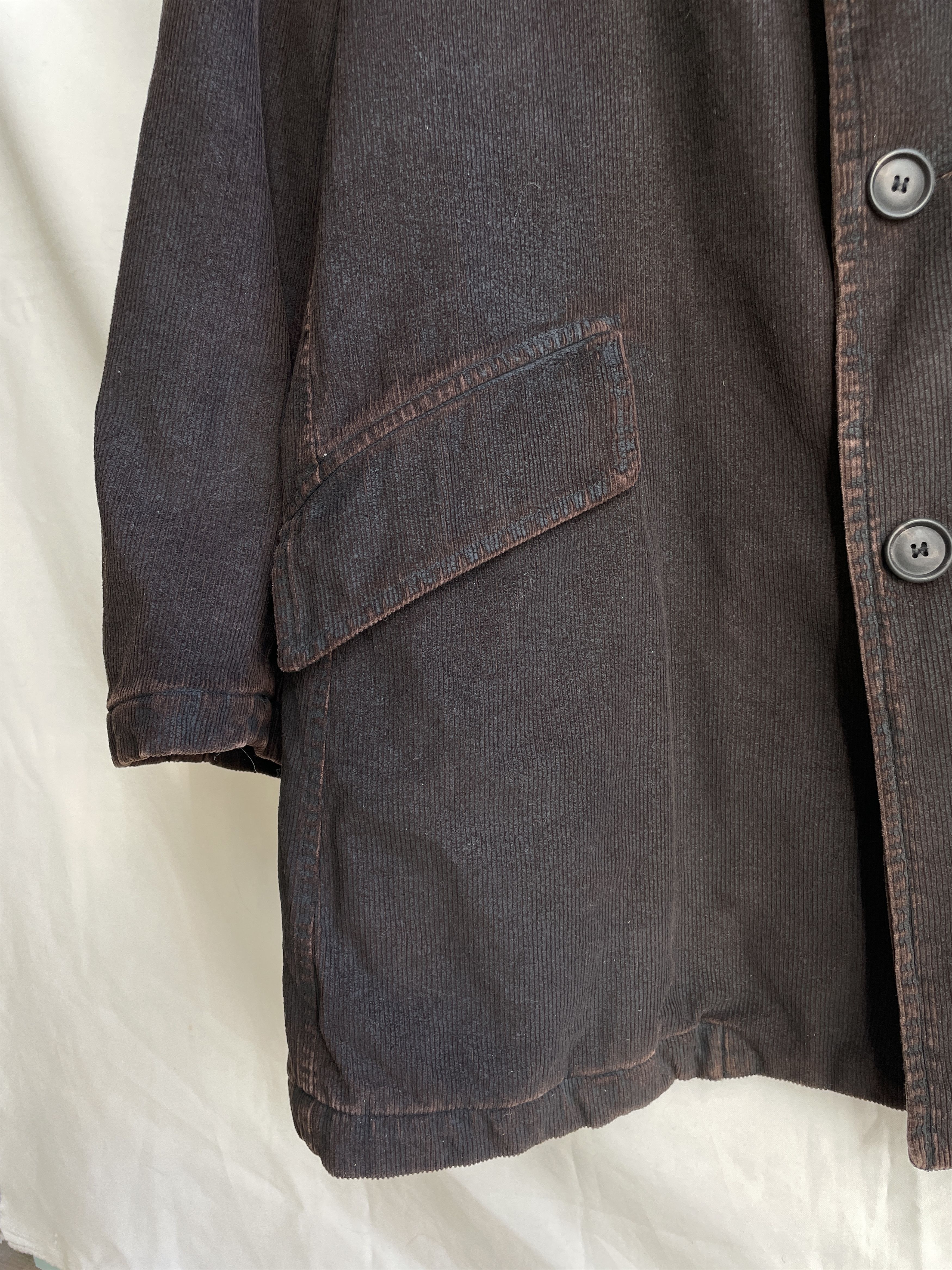 Other Vintage OSKA Rubberized Corduroy Burgundy Brown Coat Size US XL / EU 56 / 4 - 8 Thumbnail