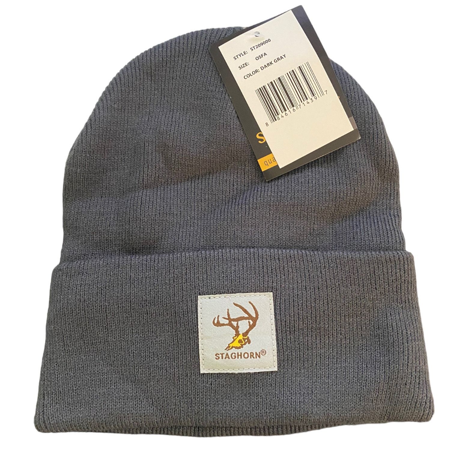 Other Staghorn Unisex Gray Beanie One Size NEW Size ONE SIZE - 1 Thumbnail