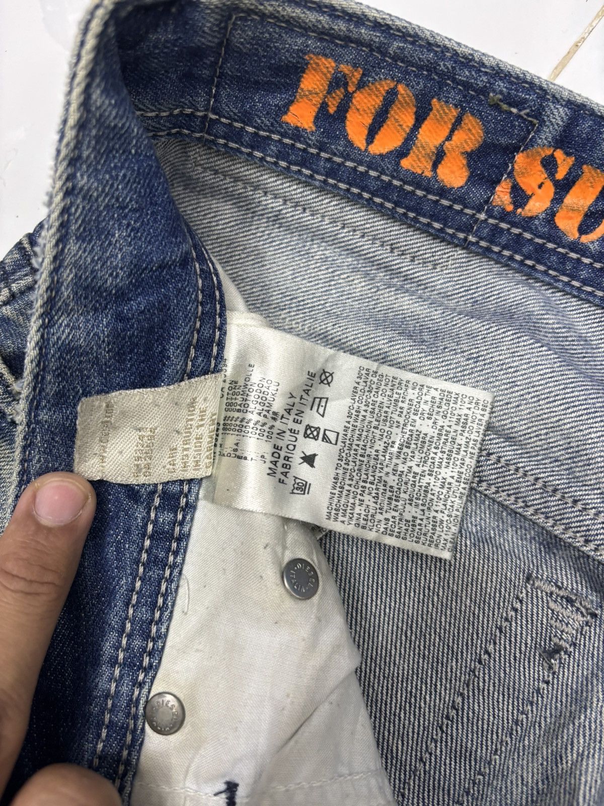 Diesel Diesel Rusty Thrashed Ripped Distressed Denim Jean Size US 36 / EU 52 - 15 Thumbnail