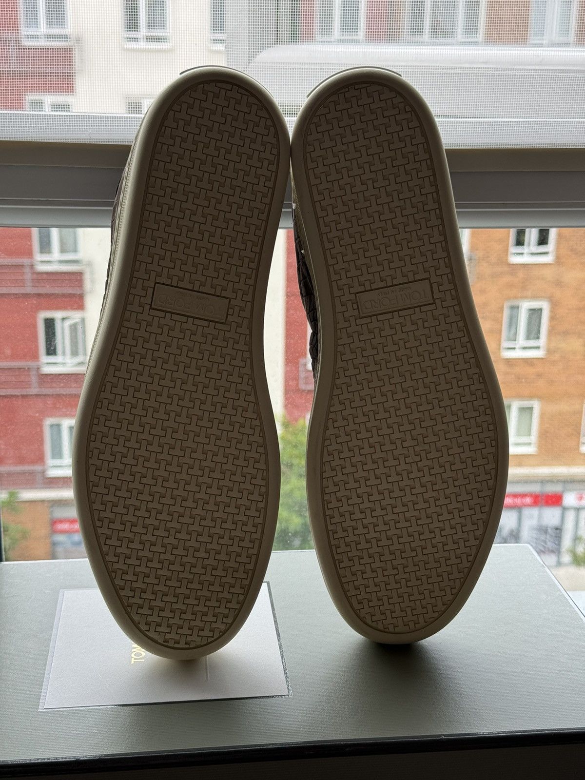 Tom Ford TOM FORD Brown Stamped Croc Nubuck Warwick Sneakers Size US 10 / EU 43 - 6 Thumbnail