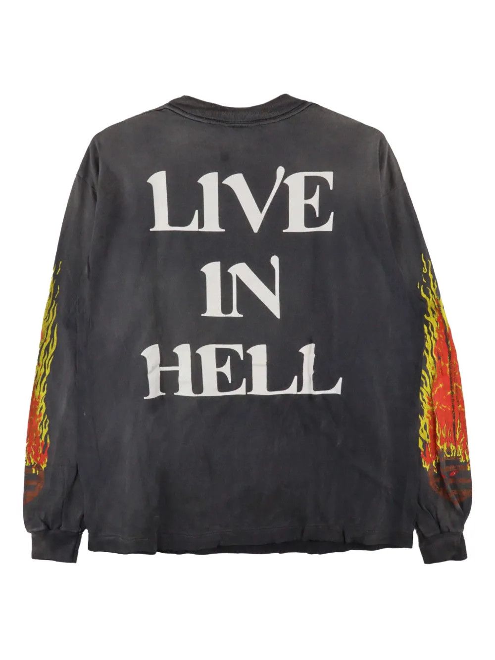 Saint Michael o1mle0326 Live in Hell Tee Shirt in Black Size US S / EU 44-46 / 1 - 2 Thumbnail