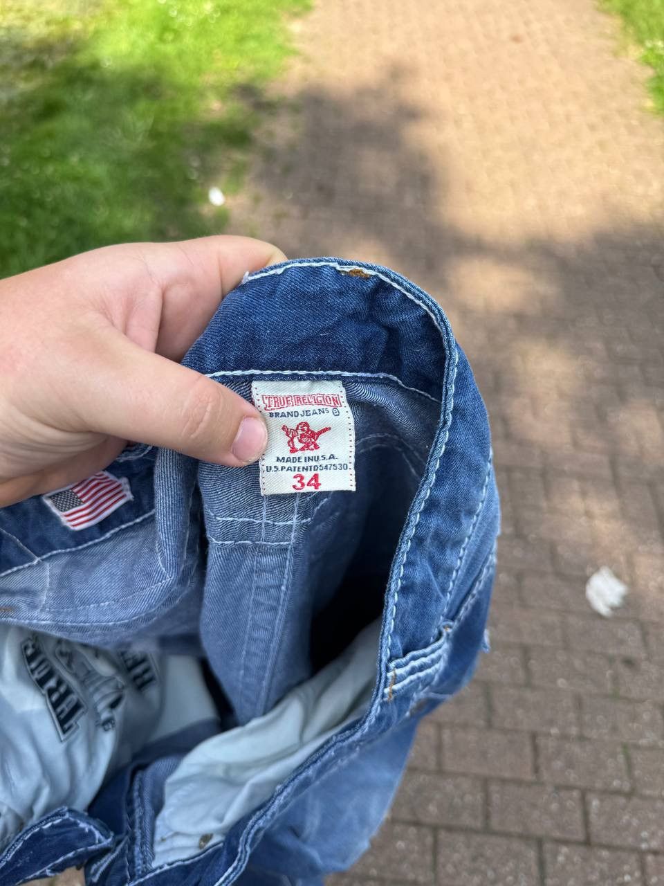 True Religion True Religion Made in USA Vintage Denim Jeans Avantgarde Y2K Size US 34 / EU 50 - 10 Thumbnail