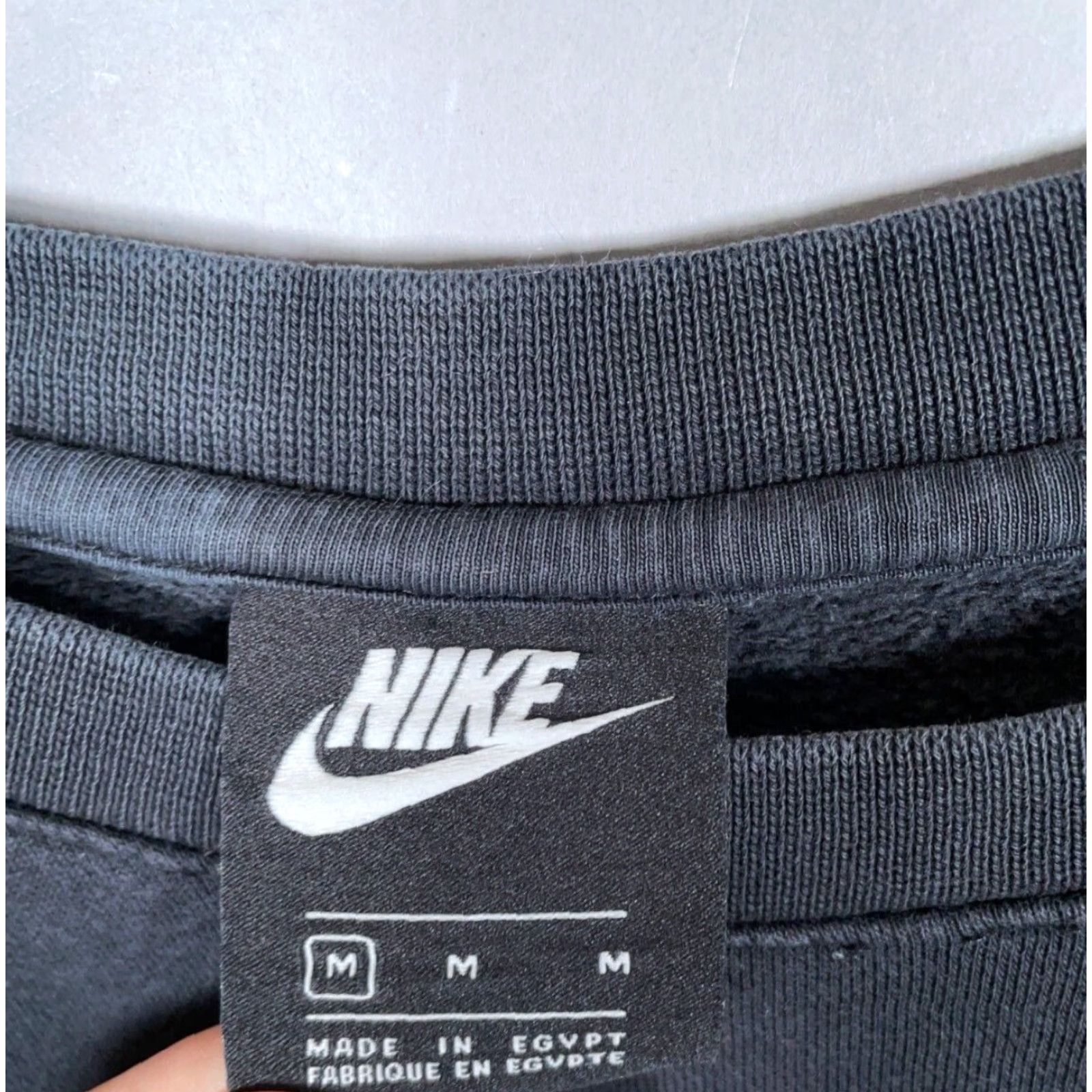 Nike Nike Just Do It Spell Out Sweatshirt Adult Medium Black Crewneck Swoosh Logo Size US M / EU 48-50 / 2 - 3 Thumbnail