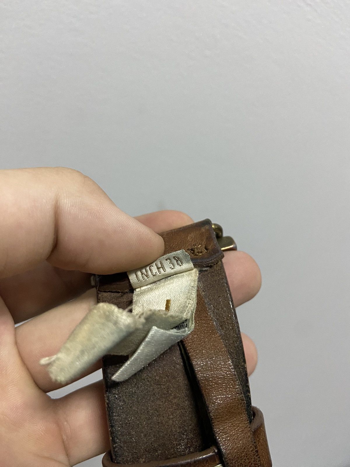 Diesel × Vintage Diesel belt leather vintage made in Italy avant Garde Size ONE SIZE - 7 Thumbnail