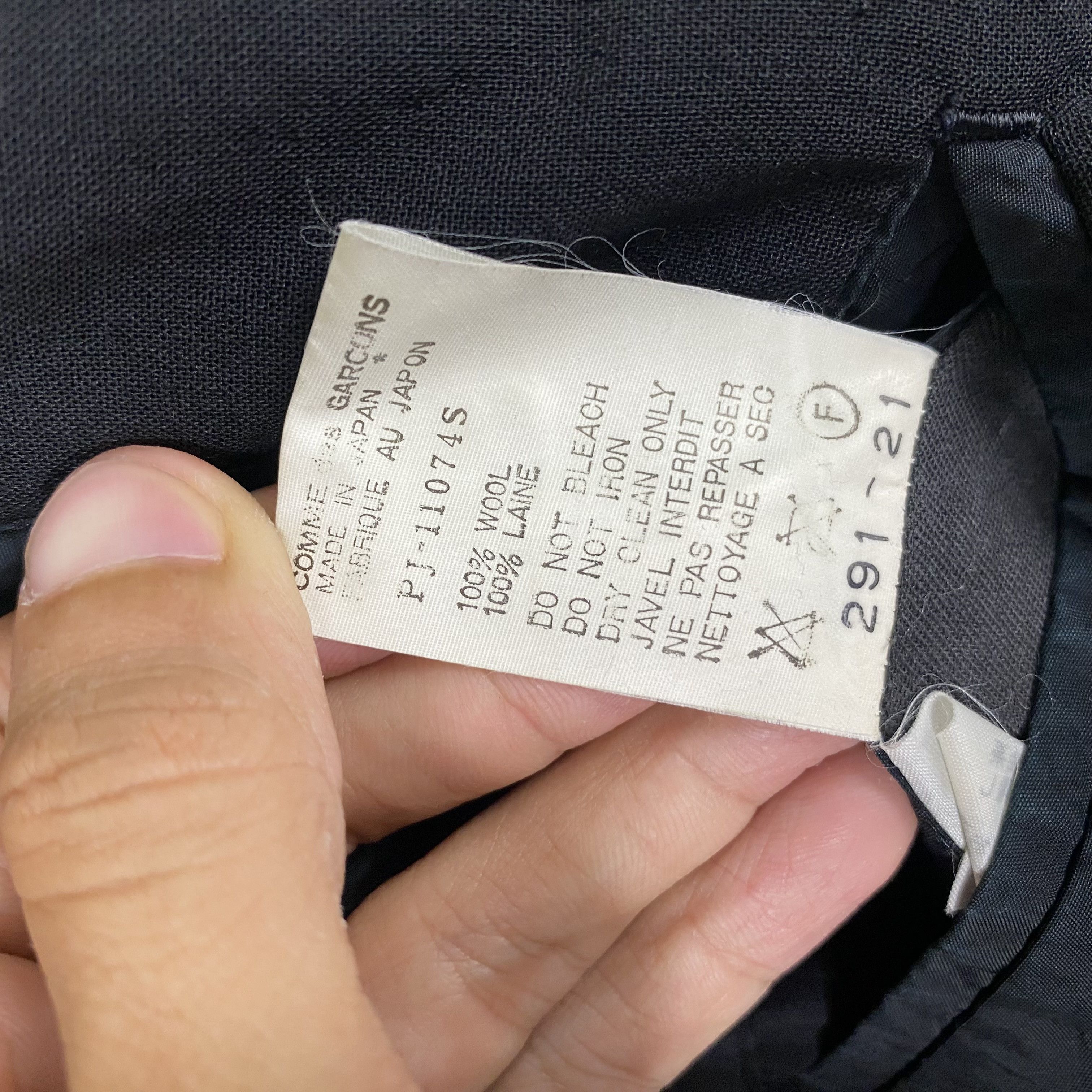 Comme des Garcons Homme Plus 💥AD1988 COMME DES GARÇONS HOMME PLUS BOXY JACKET Size US S / EU 44-46 / 1 - 11 Thumbnail