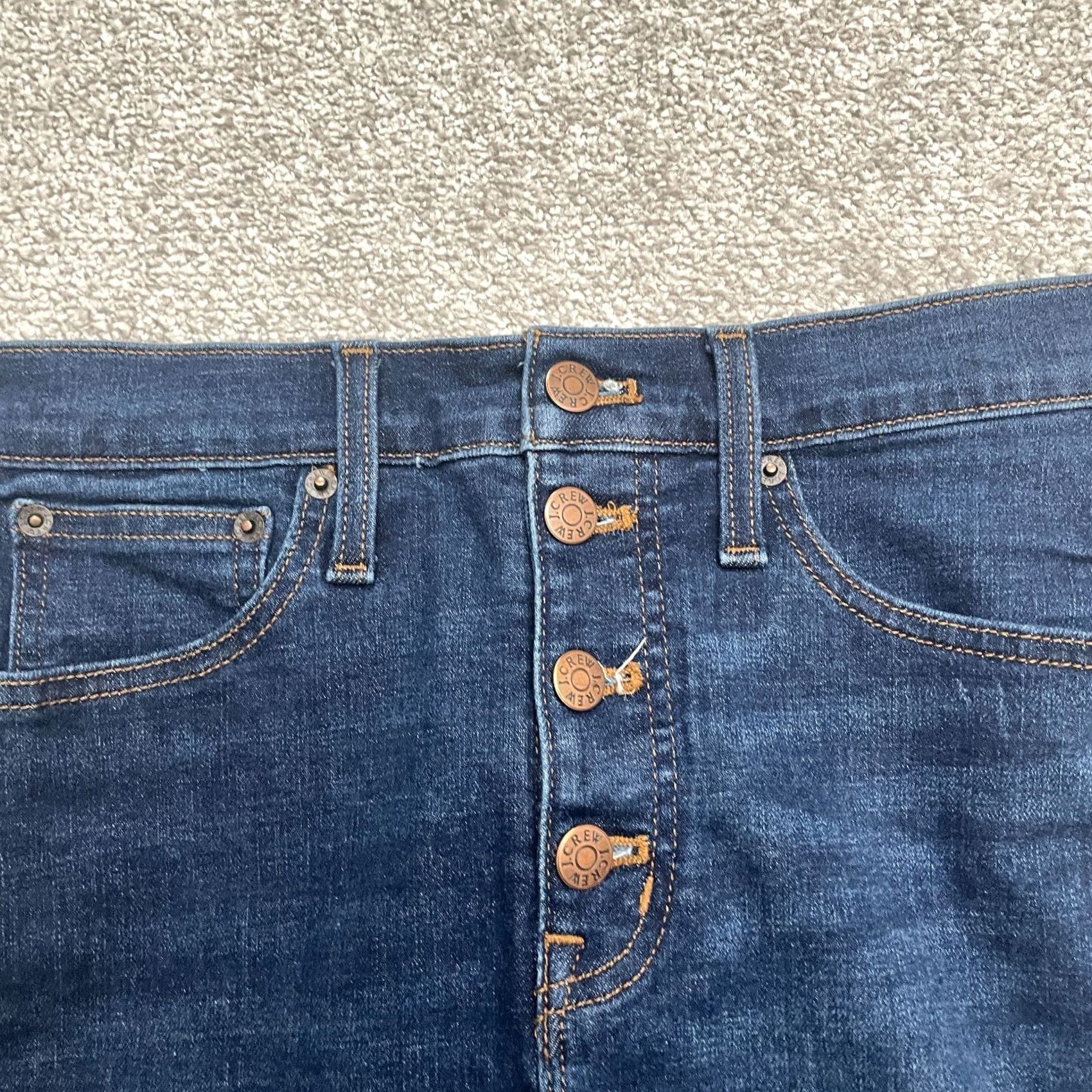 J.Crew J.Crew Skinny Jeans Womens 27 Blue Medium Wash Button Fly High Rise Size 27" / US 4 / IT 40 - 3 Thumbnail