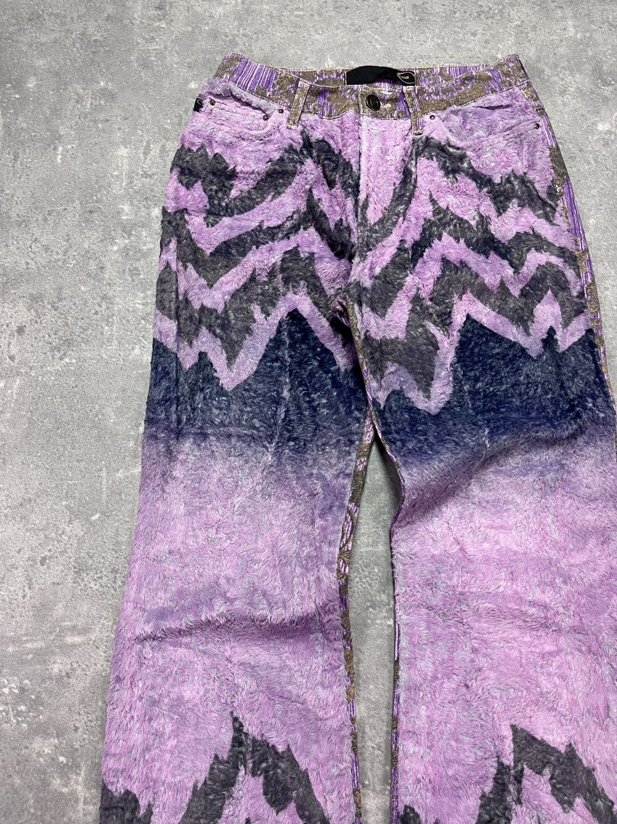Just Cavalli SS2005 Just Cavalli Mountain Peninsula Purple Pants 26 27 Size 26" / US 2 / IT 38 - 3 Thumbnail