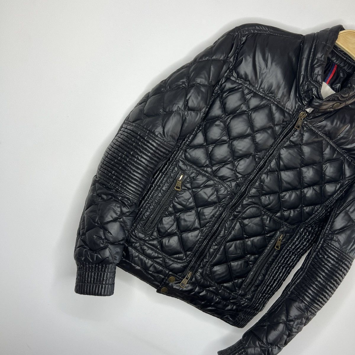 Moncler Moncler Puffer Goose Down Nylon Black Shiny Jacket Racing Size US M / EU 48-50 / 2 - 3 Thumbnail