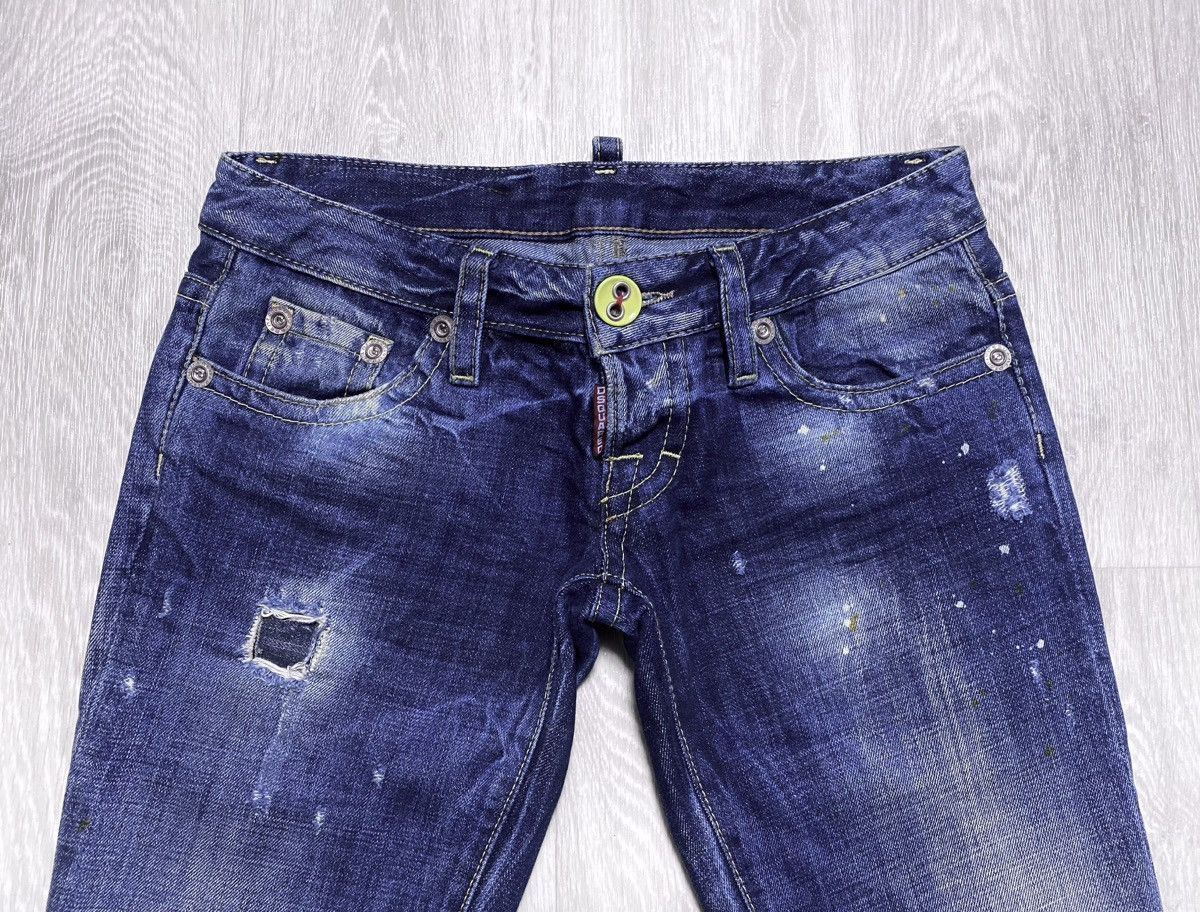Dsquared2 Dqsuared2 Washed Patchwork Distressed Paint Splatter Jeans Size 28" / US 6 / IT 42 - 8 Thumbnail
