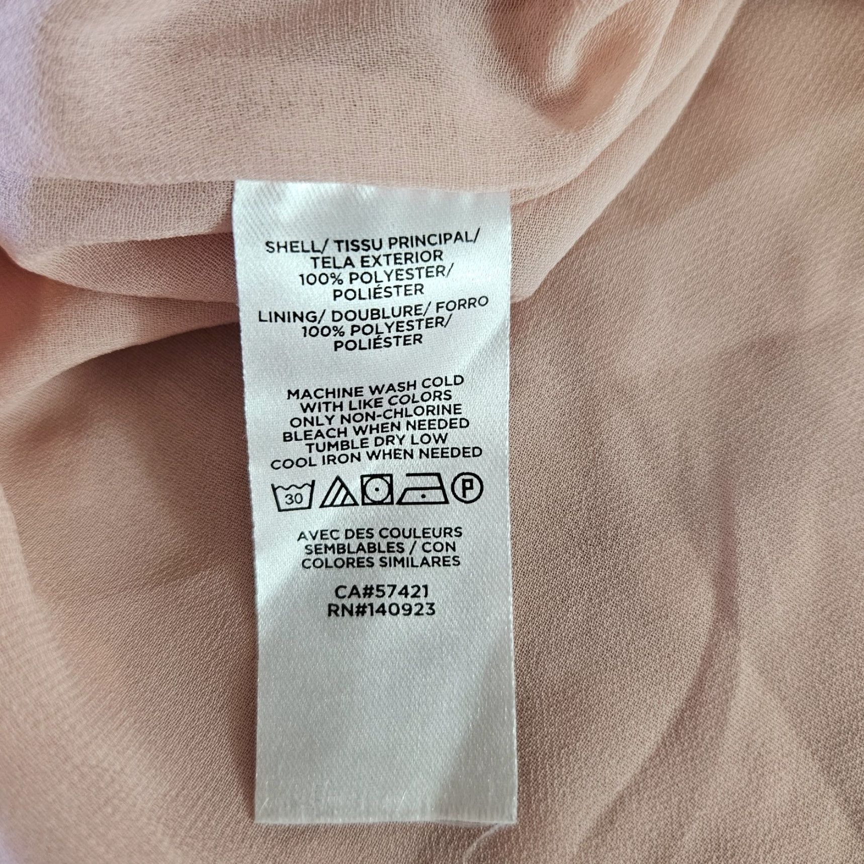 Loft Ann Taylor LOFT Womens Top Small Petite Pink Swiss Dot Long Sleeve Ruffle V-Neck Pullover Blouse PS Size S / US 4 / IT 40 - 4 Thumbnail