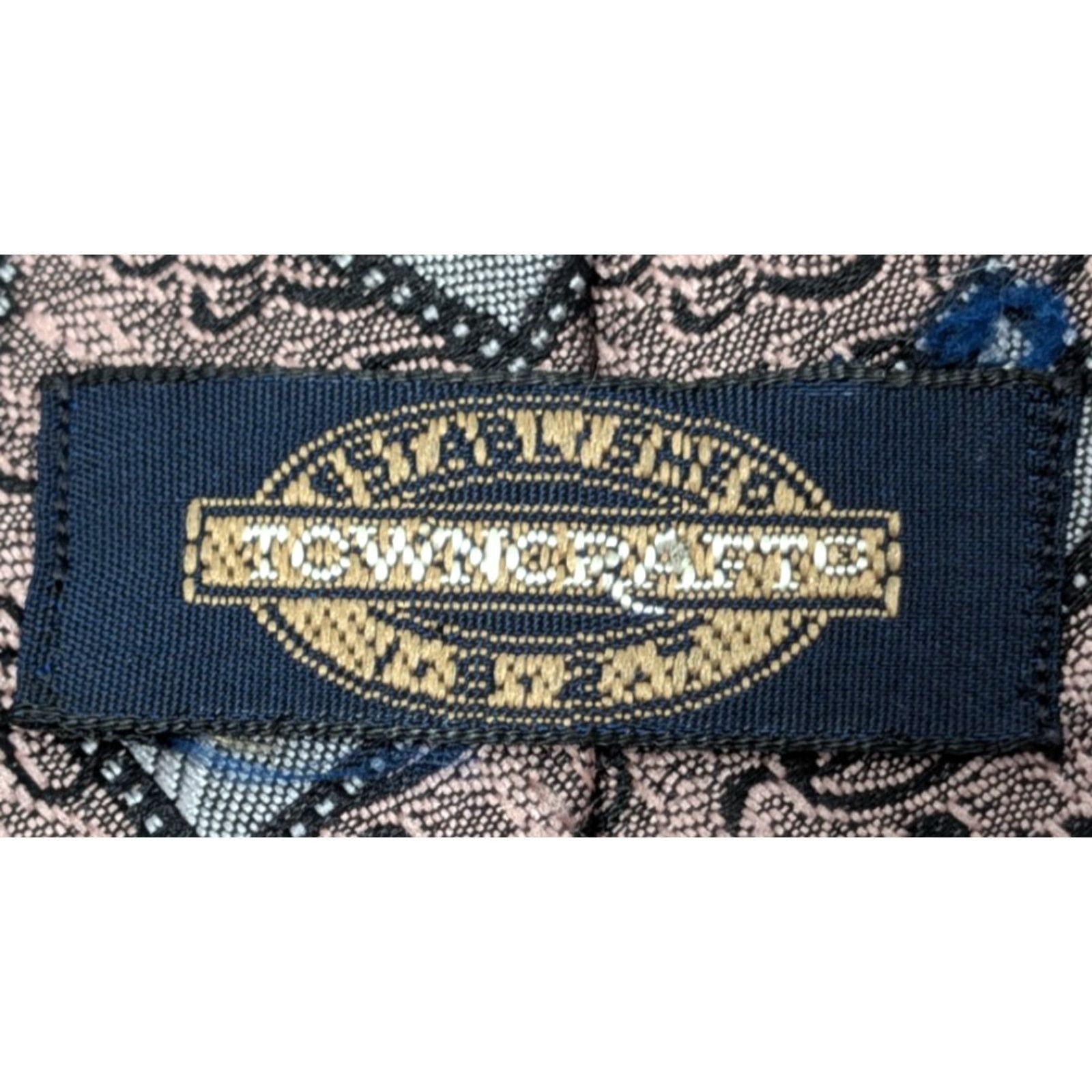 Vintage VINTAGE Towncraft Geometric Square Paisley Silk Polyester Mens Neck Tie Portugal Neck Tie Mens Vintage Geometric Paisley Tie Mens Portugal Size ONE SIZE - 4 Thumbnail