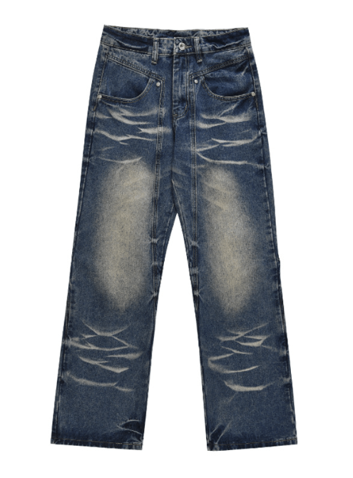 Japanese Brand × Jean Vintage washed dark blue bootcut jeans for men Size US 32 / EU 48 - 6 Thumbnail