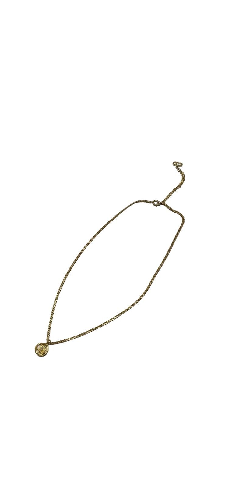 Dior Christian Dior Vintage Circular "Dior" Logo Necklace Size ONE SIZE - 3 Thumbnail