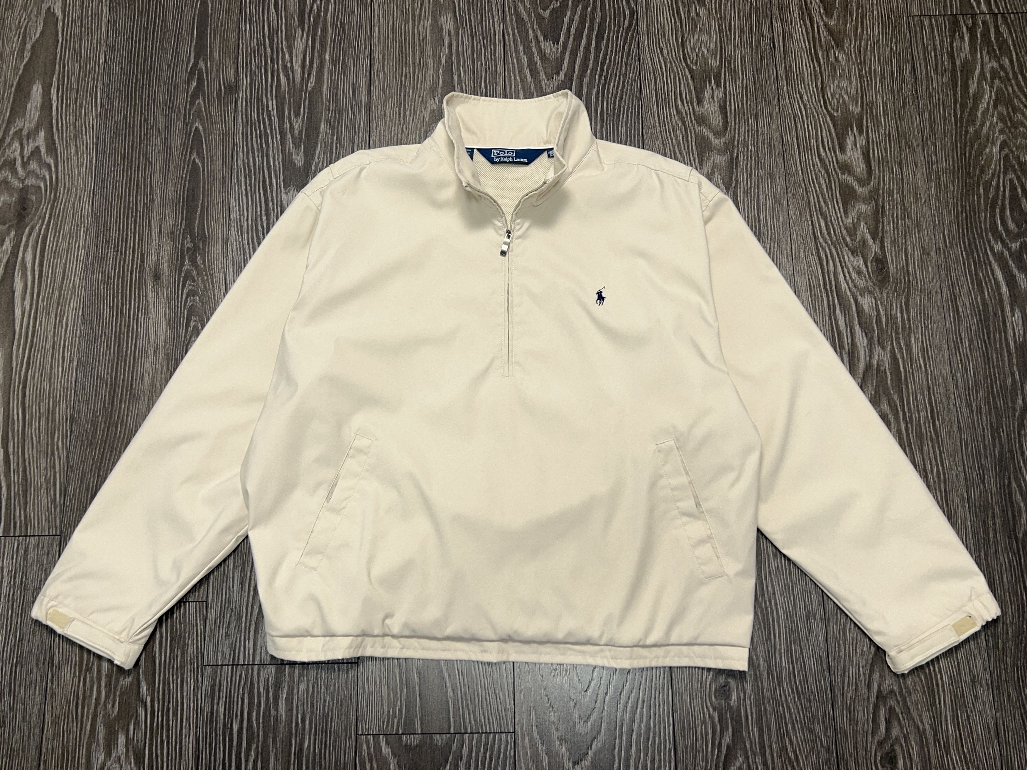 Ralph Lauren Mens Anorak Pullover Jacket Bomber Coat Beige Polyester XXL Size US XXL / EU 58 / 5 - 1 Thumbnail