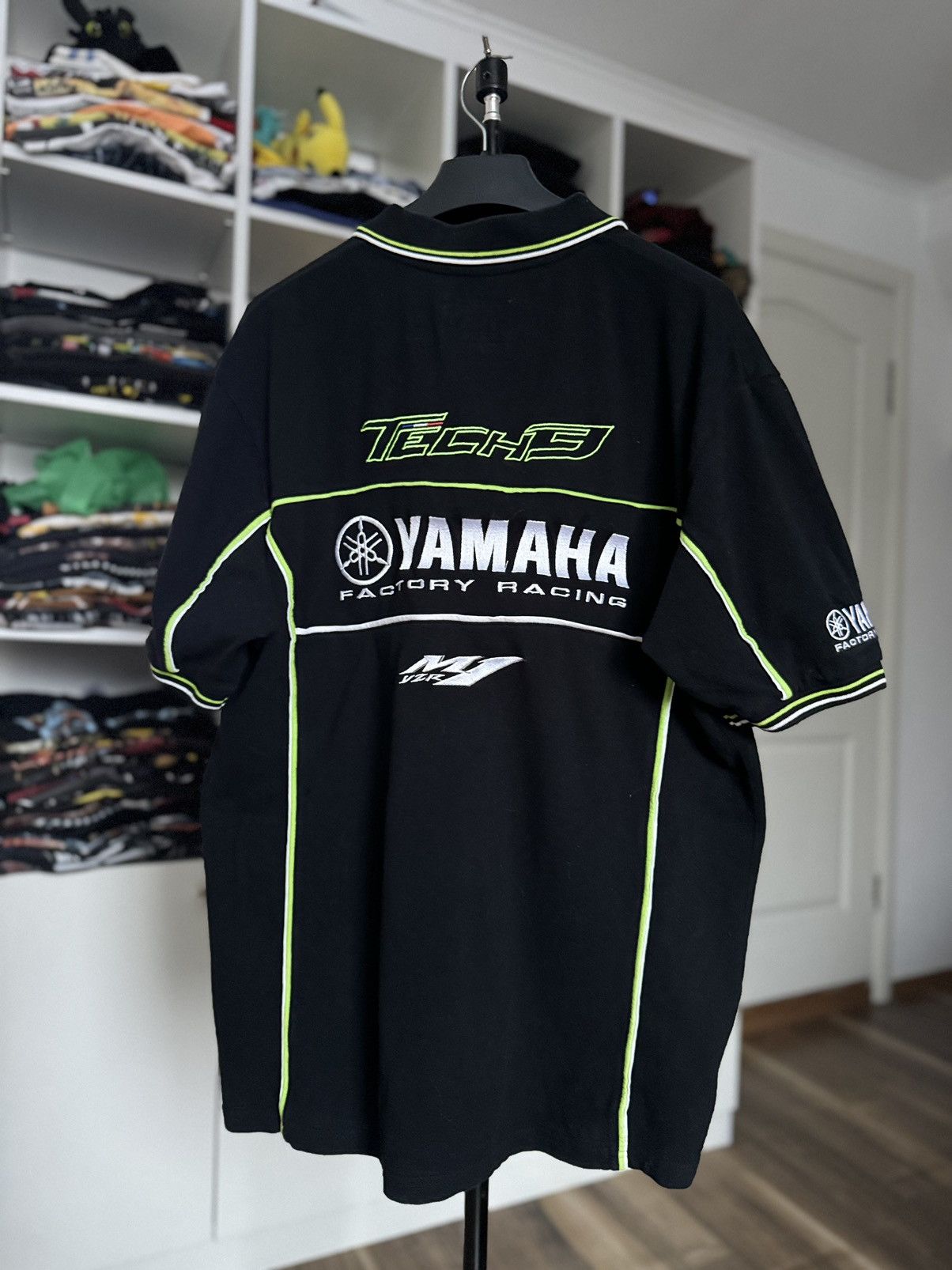 Vintage × Yamaha Vintage YMAHA Advertisement Racing Fan Polo Size US L / EU 52-54 / 3 - 1 Thumbnail