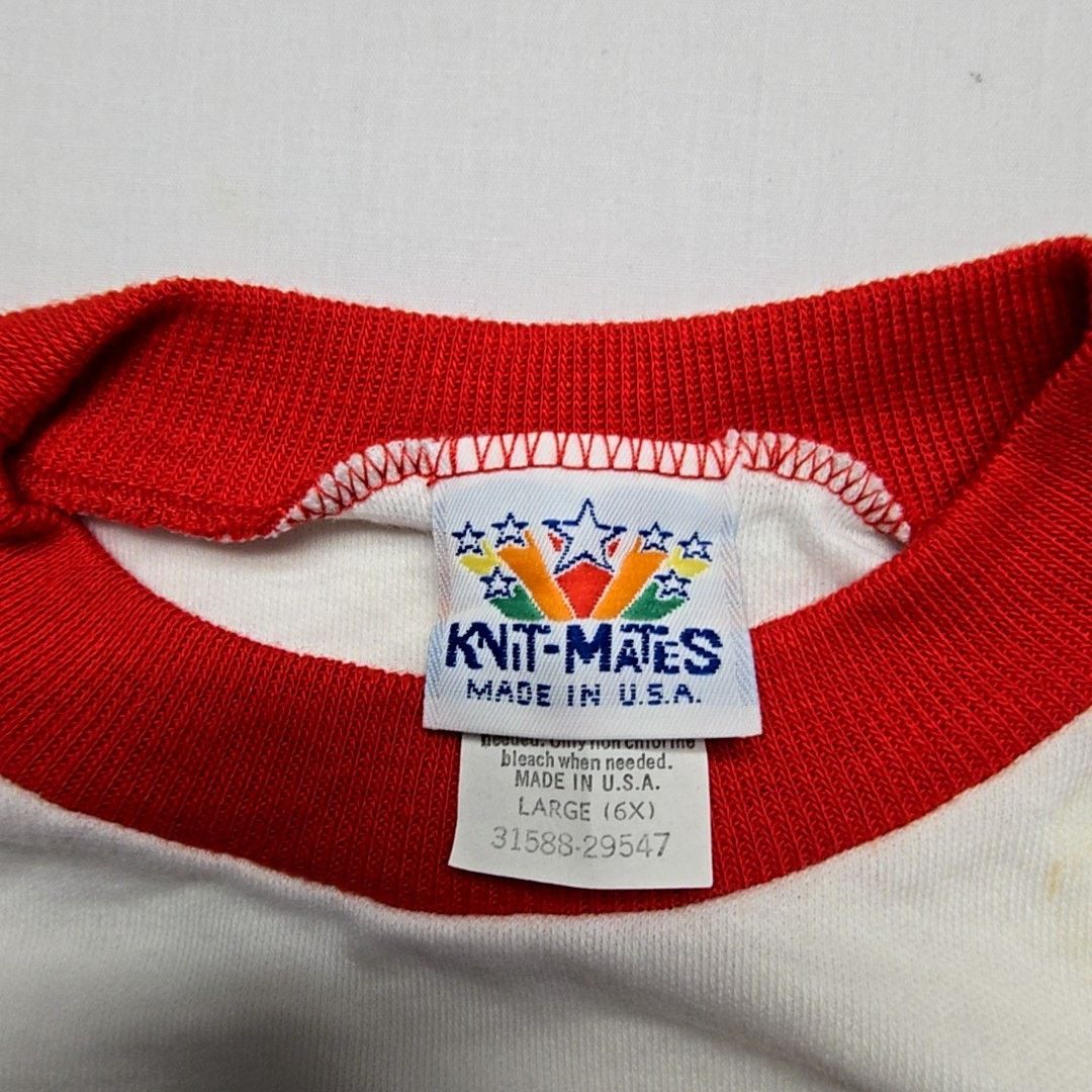 Vintage Vintage Dog Graphic Shirt Red Youth Kids White Large Tee 90s Size US L / EU 52-54 / 3 - 7 Thumbnail