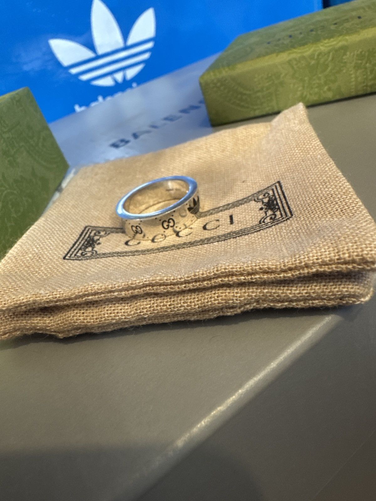 Adidas × Gucci Gucci Adidas ring silver size M/N Size ONE SIZE - 1 Thumbnail