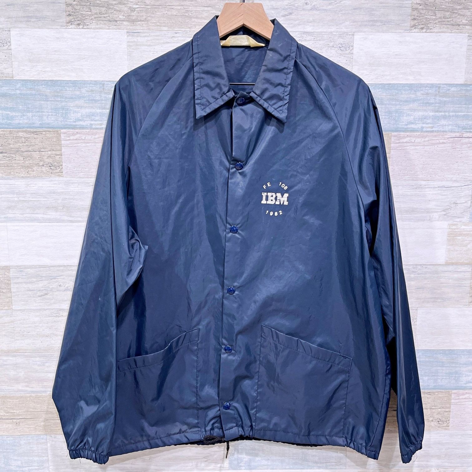 O'Neill × Other × Vintage Vintage 80s IBM Employee Windbreaker Jacket Navy Blue Men XL Size US XL / EU 56 / 4 - 1 Thumbnail