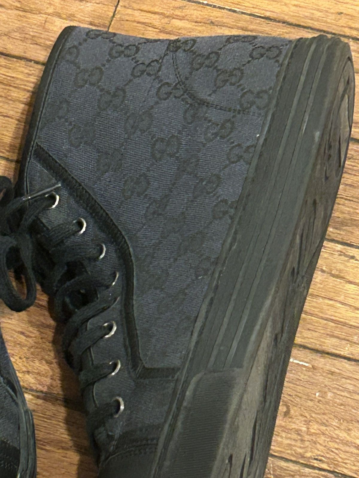 Gucci GUCCI Interlocking GG Design Canvas Size US 12 / EU 45 - 5 Thumbnail